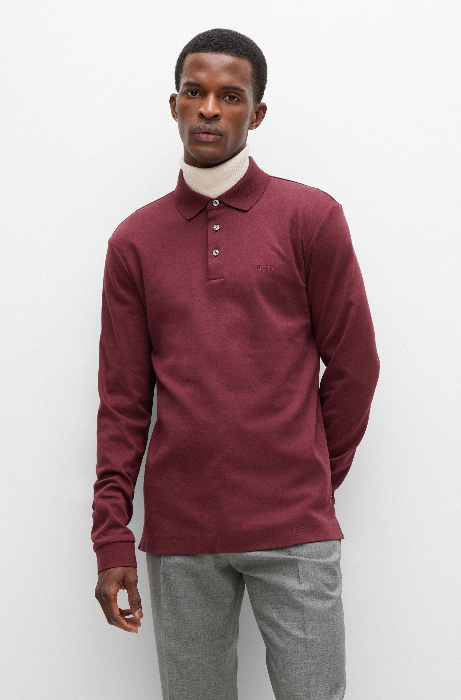 BOSS Poloshirt Pado mit Logo (1-tlg)