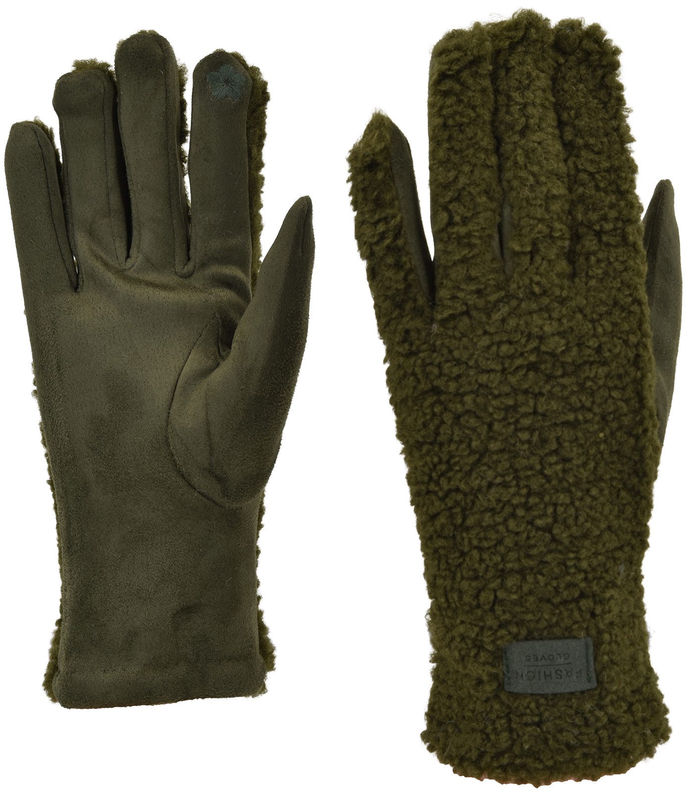 styleBREAKER Fleecehandschuhe Touchscreen Handschuhe mit Teddyplüsch (1-St) günstig online kaufen