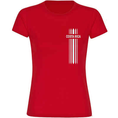 multifanshop T-Shirt Damen Costa Rica - Streifen - Frauen
