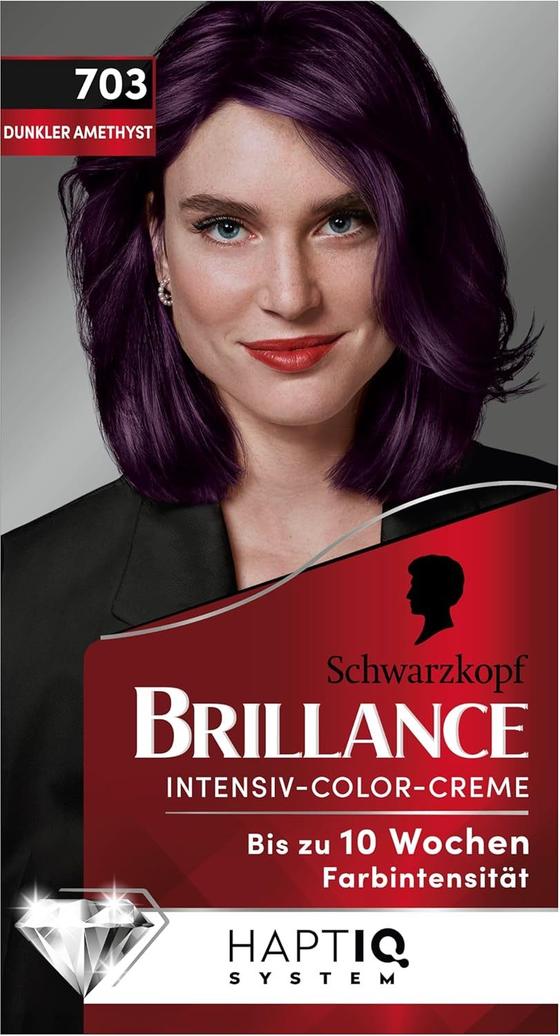 Schwarzkopf Haarfarbe Brillance Intensiv-Color-Creme 703 Dunkler Amethyst