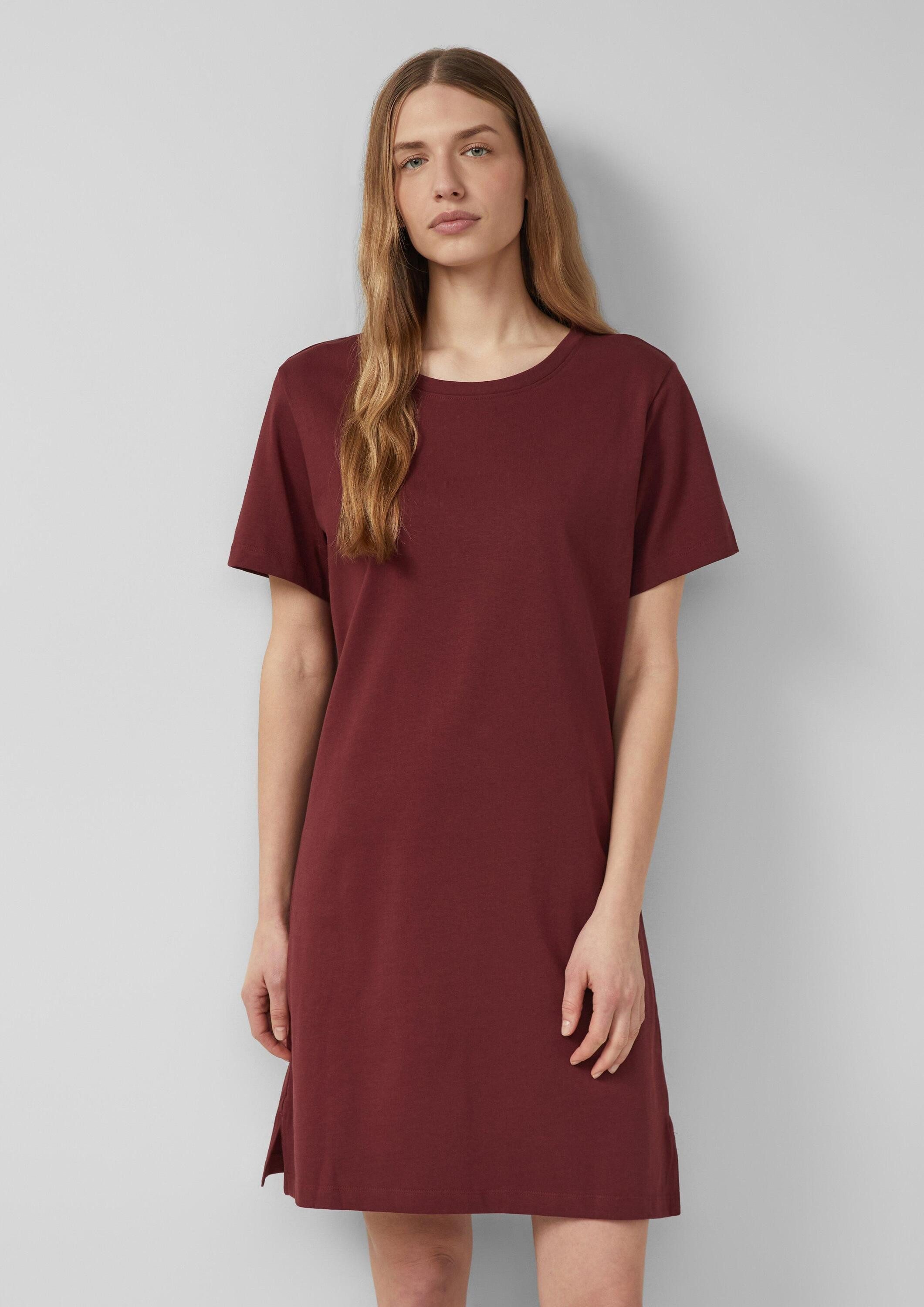 s.Oliver Midikleid Kleid Jersey-Kleid mit seitlichen Schlitzen