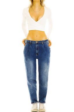 be styled Boyfriend-Jeans Lockere Boyfriend Jeans Hose Oversized Legere Bequem - Damen - j19p-1 mit Stretch-Anteil, 5-Pocket-Style, Tapered-Jeans