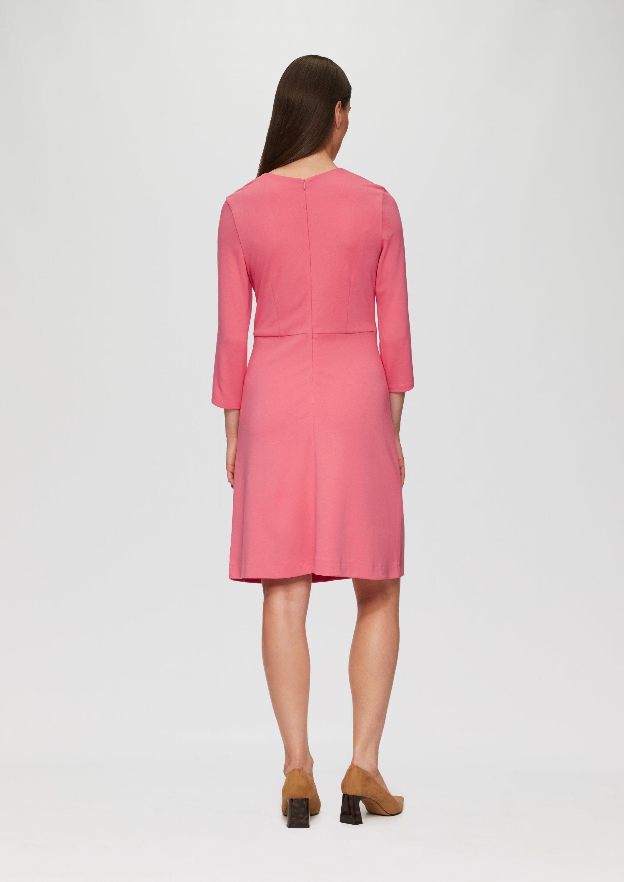 s.Oliver Minikleid Kleid Kleid aus Interlockjersey mit Raff-Details