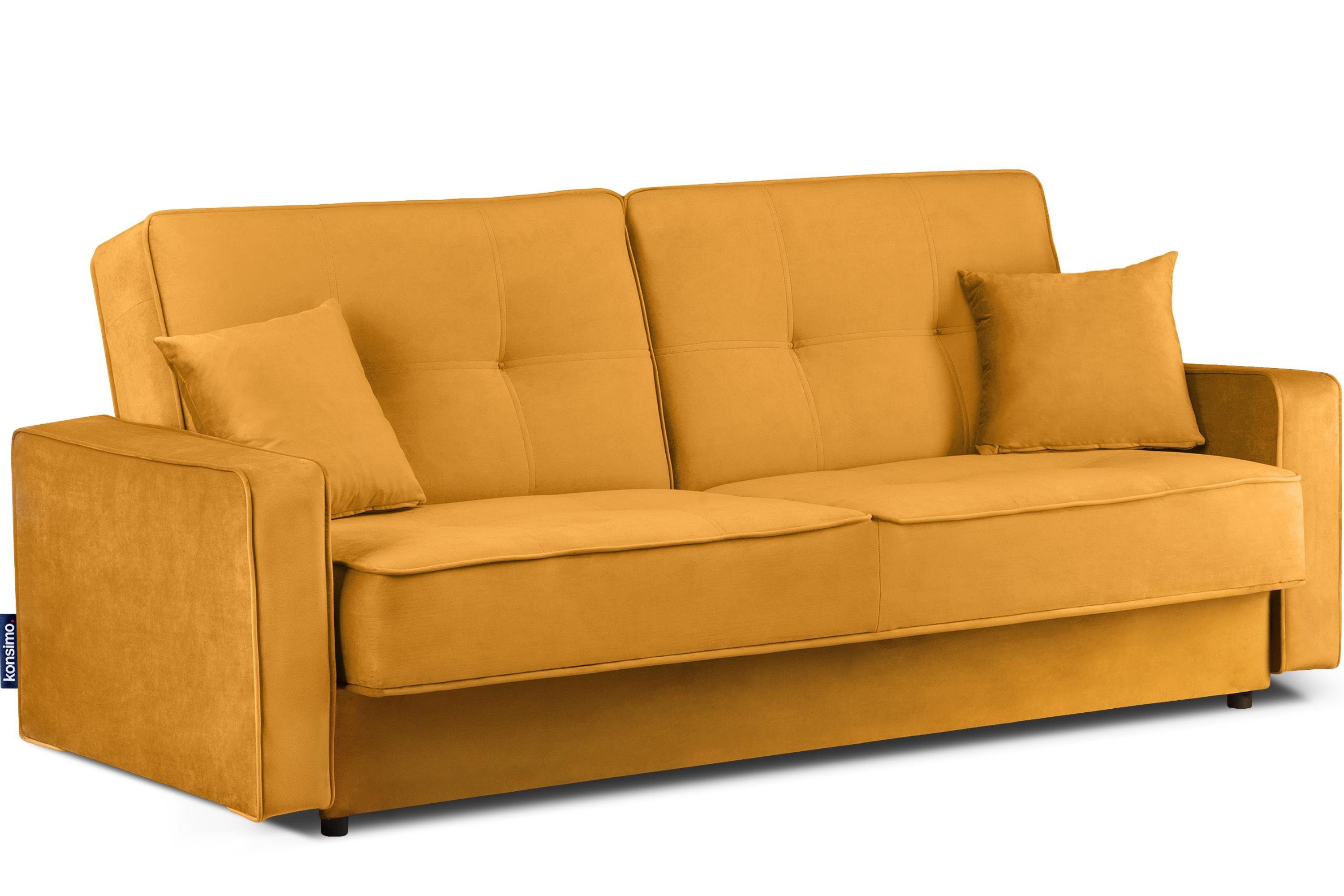 Konsimo Schlafsofa ORIO Sofa 3 Personen, Liegefläche: 219x90cm, mit Wellenunterfederung, mit Schlaffunktion