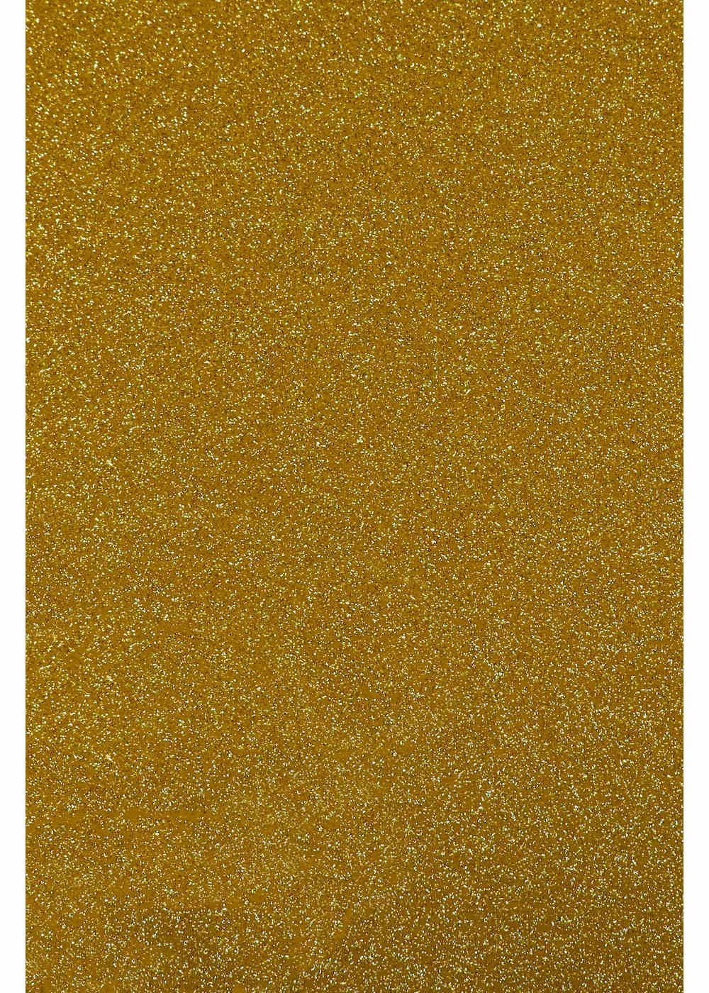 Hilltop Transparentpapier Glitzer Transferfolie/Textilfolie zum Aufbügeln, perfekt zum Plottern Gold