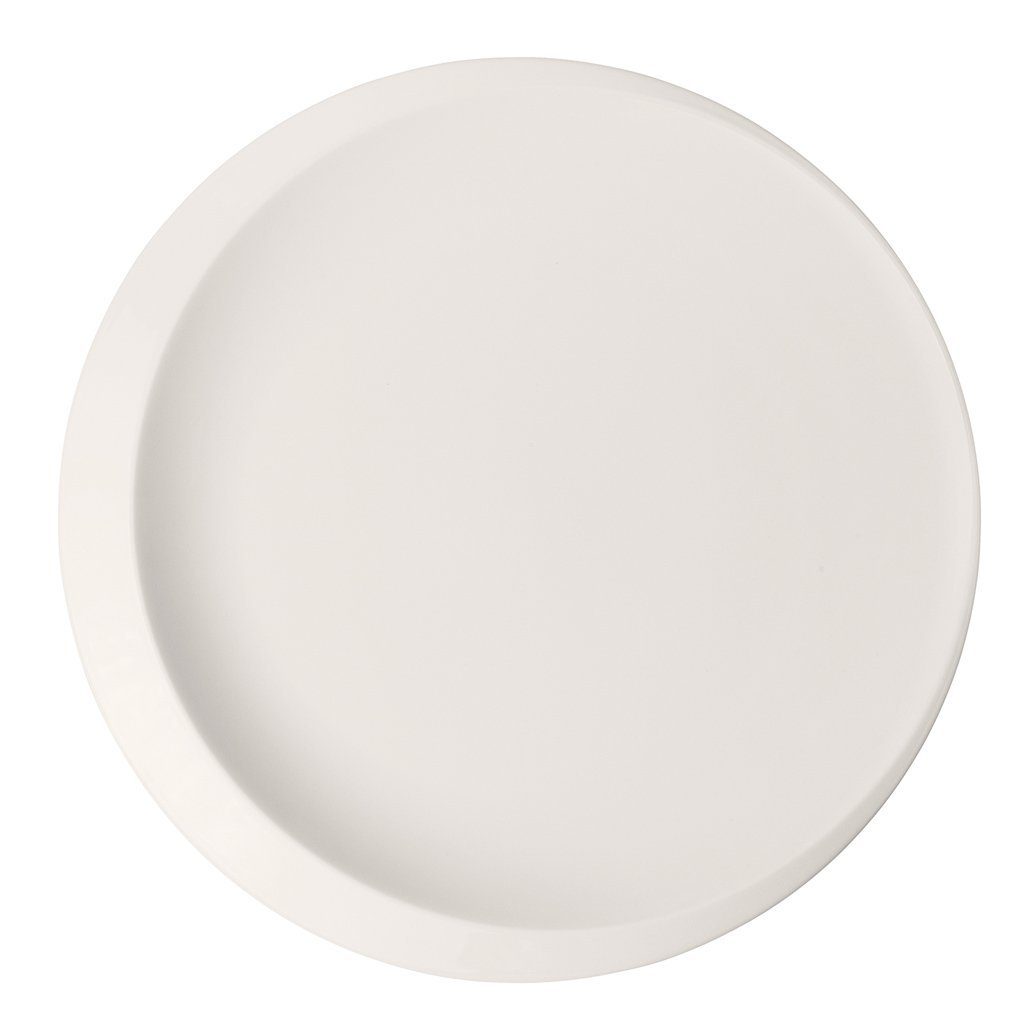 Villeroy & Boch Servierplatte NewMoon Präsentationsplatte, Ø 37 cm, weiß, Porzellan, (1-tlg)