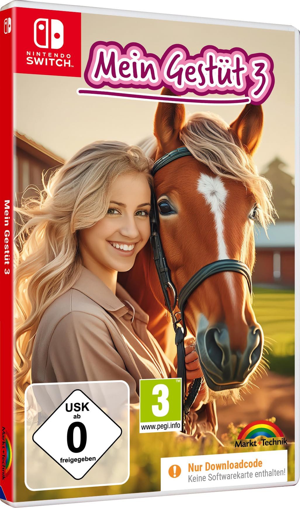 Gestüt 3 - Ein Leben für die Pferde, Turniere, Abenteuer Simulation (Code in a Box), Nintendo Switch
