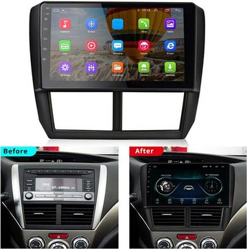 GABITECH Für Subaru Forester impreza 2007-2013. 9 Zoll Android 13 Autoradio GPS Einbau-Navigationsgerät