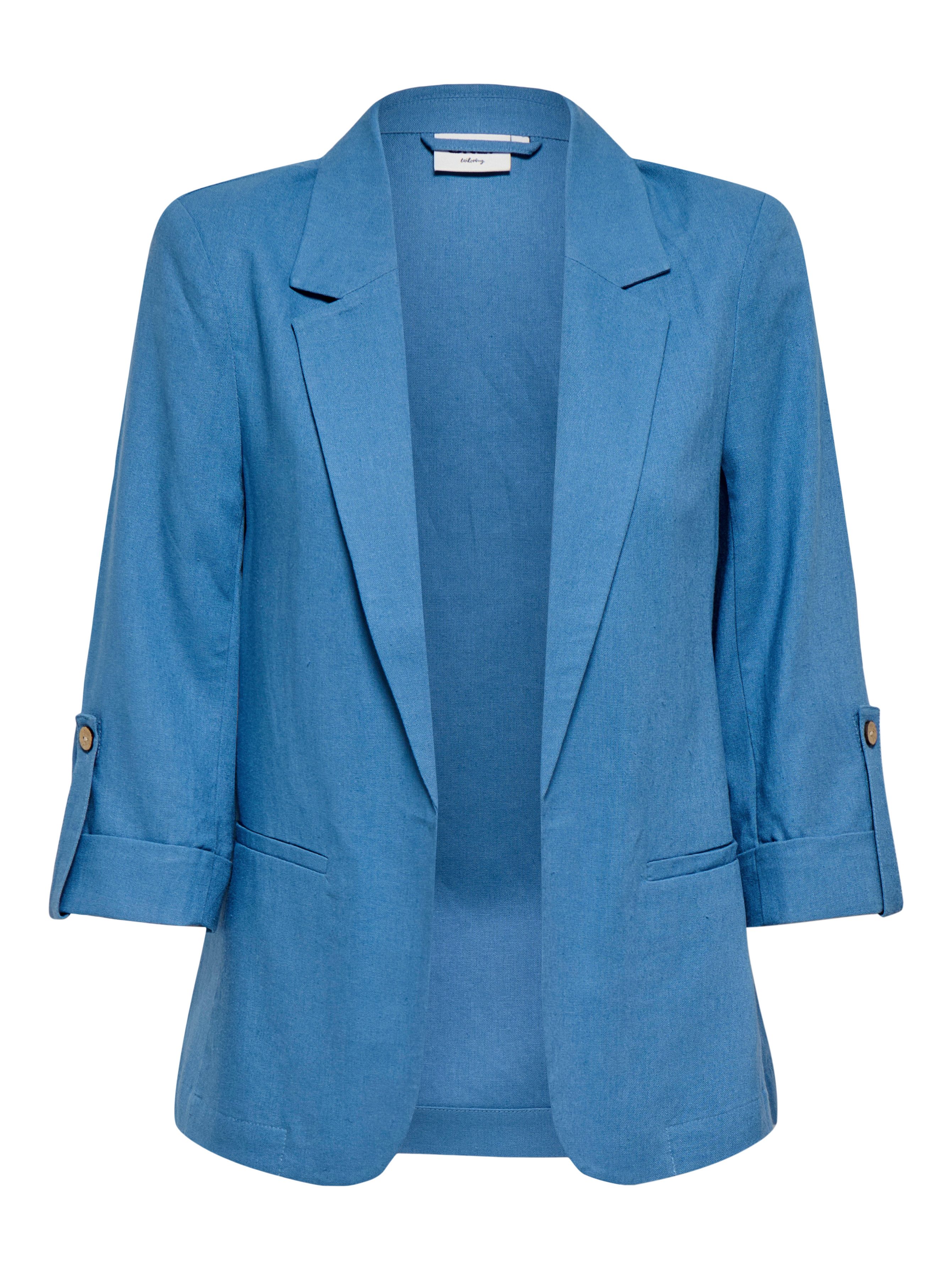 ONLY Kurzblazer ONLGOA 3/4 UNLINE LINEN BL BLAZER CC TLR mit Leinen