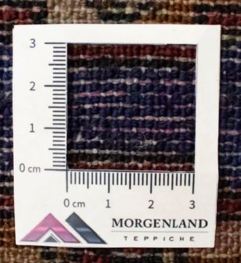 Wollteppich Turkaman Teppich handgeknüpft graü, morgenland, rechteckig, Höhe: 8 mm