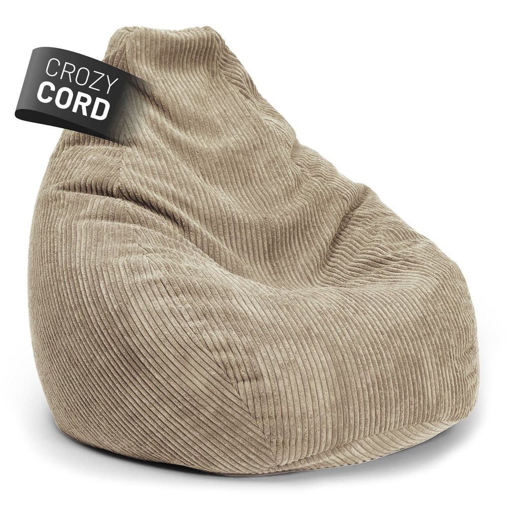 Lumaland Sitzsack GIANT Cord Sitzsack Stabile Lehne ideal fürs Gaming – Bild 2 von 5
