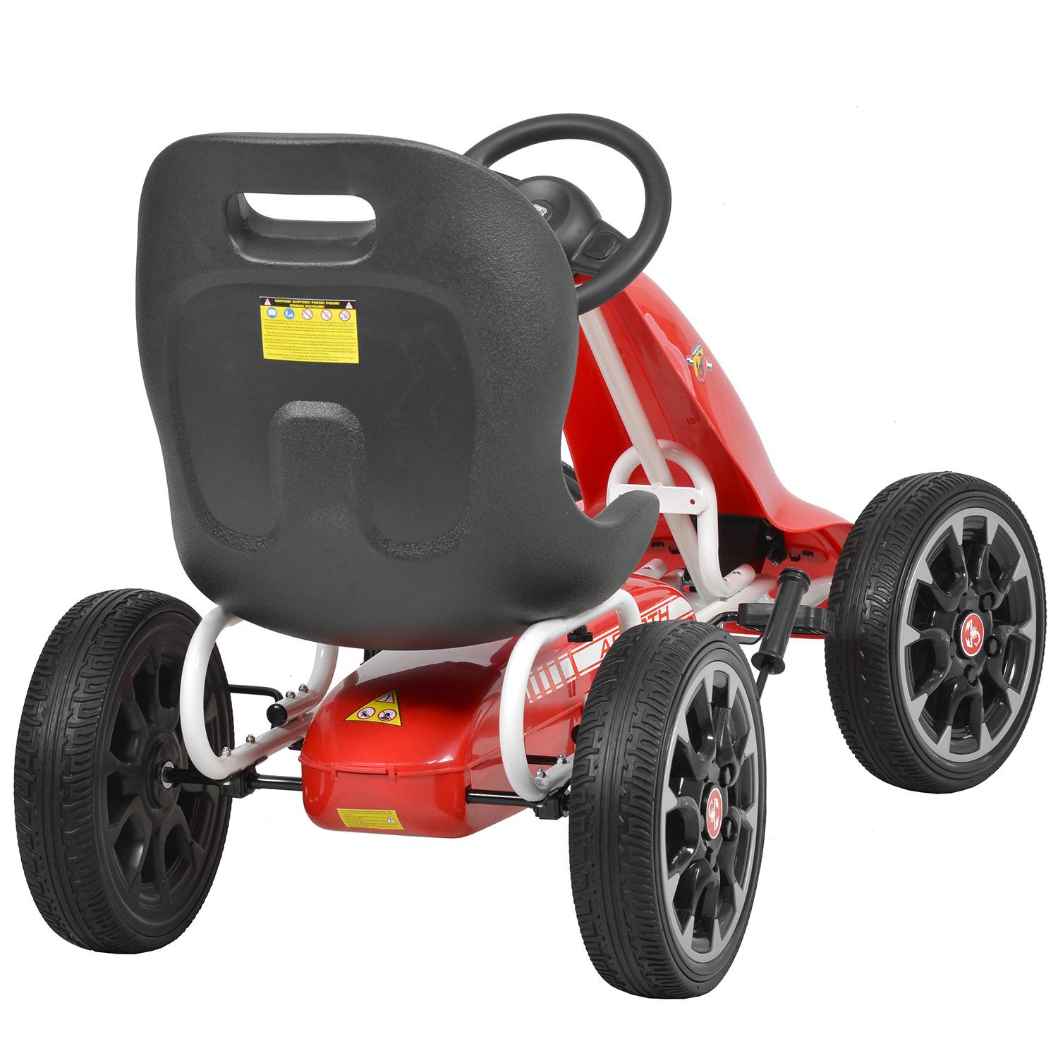 Hecht Go-Kart verstellbarer Schalensitz Handbremshebel bis 25kg, Gummireifen, Vorwärts- & Rückwärtsfahren, Kettenantrieb