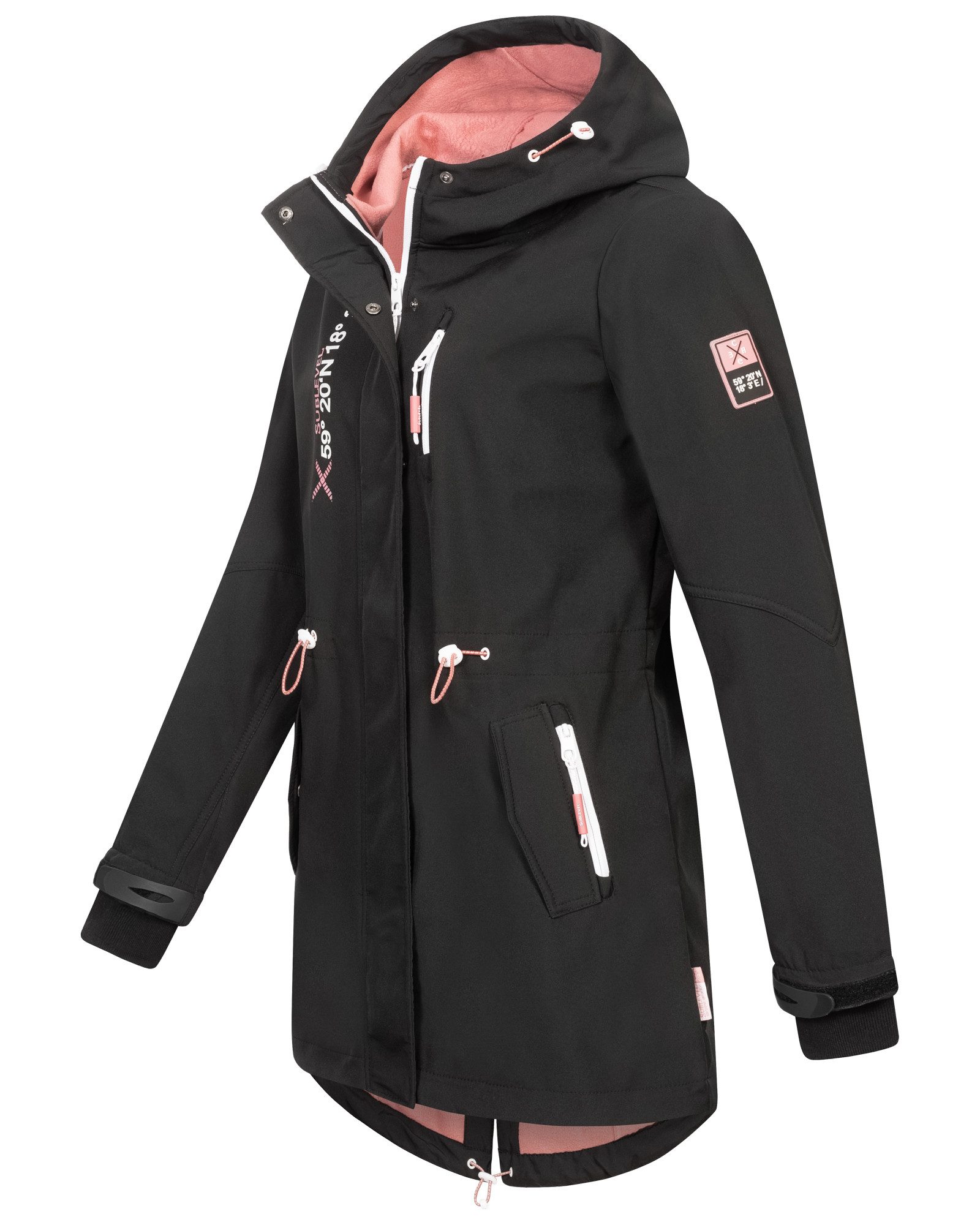 SUBLEVEL Softshelljacke Damen Frühlings Jacke Softshell Outdoor Regen Übergangs Jacke Herbst