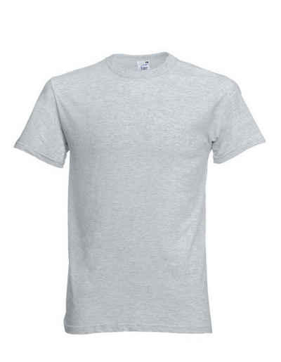 Fruit of the Loom Unterhemd Unterziehshirt (3er Pack) Rundhals Heather Grey (Packung, 3er Pack) Trockner geeignet