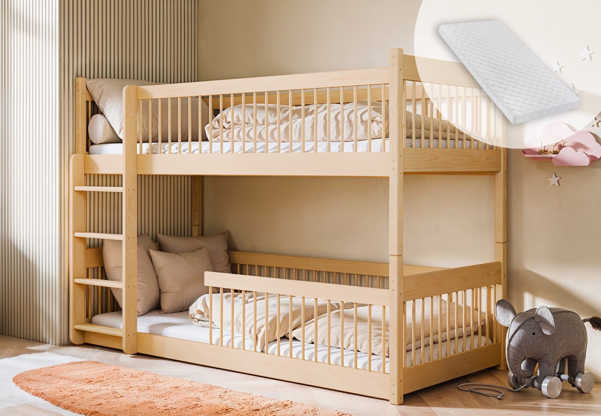 Kids Collective Kinderbett Hochbett Etagenbett 80x180, günstig online kaufen