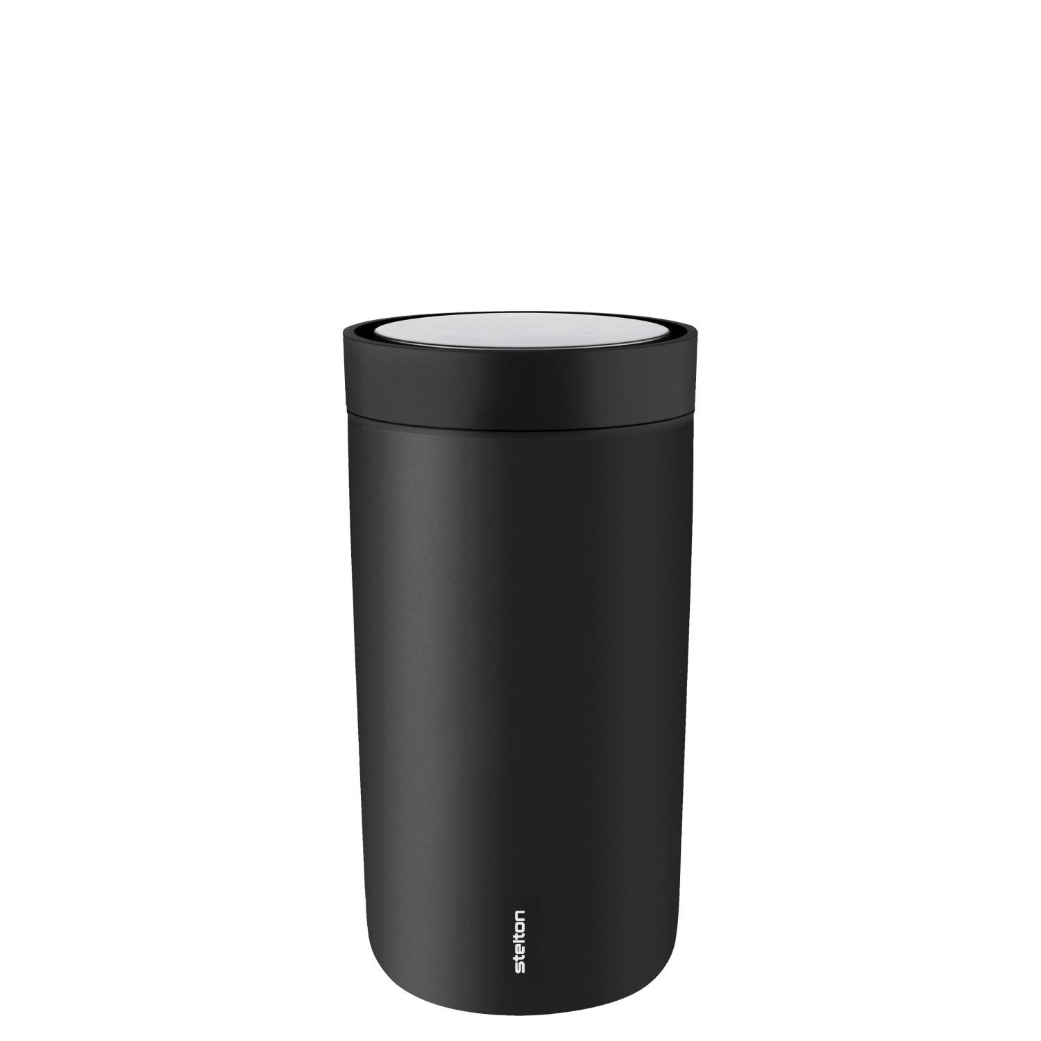 Stelton Thermobecher To Go Click Soft Black 200 ml, Edelstahl, Kunststoff