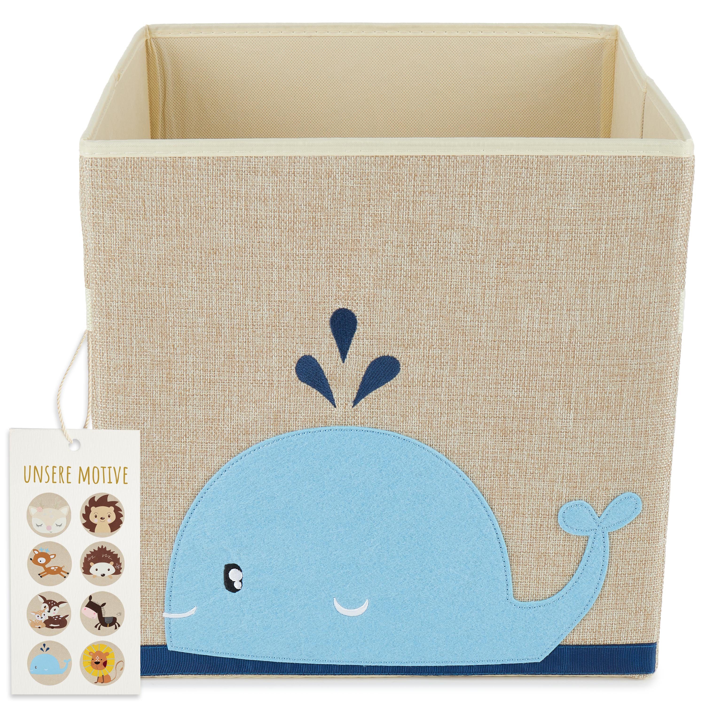 BIECO Spielzeugtruhe Bieco Kinder Aufbewahrungsbox Wal 36L, faltbar Kallax günstig online kaufen