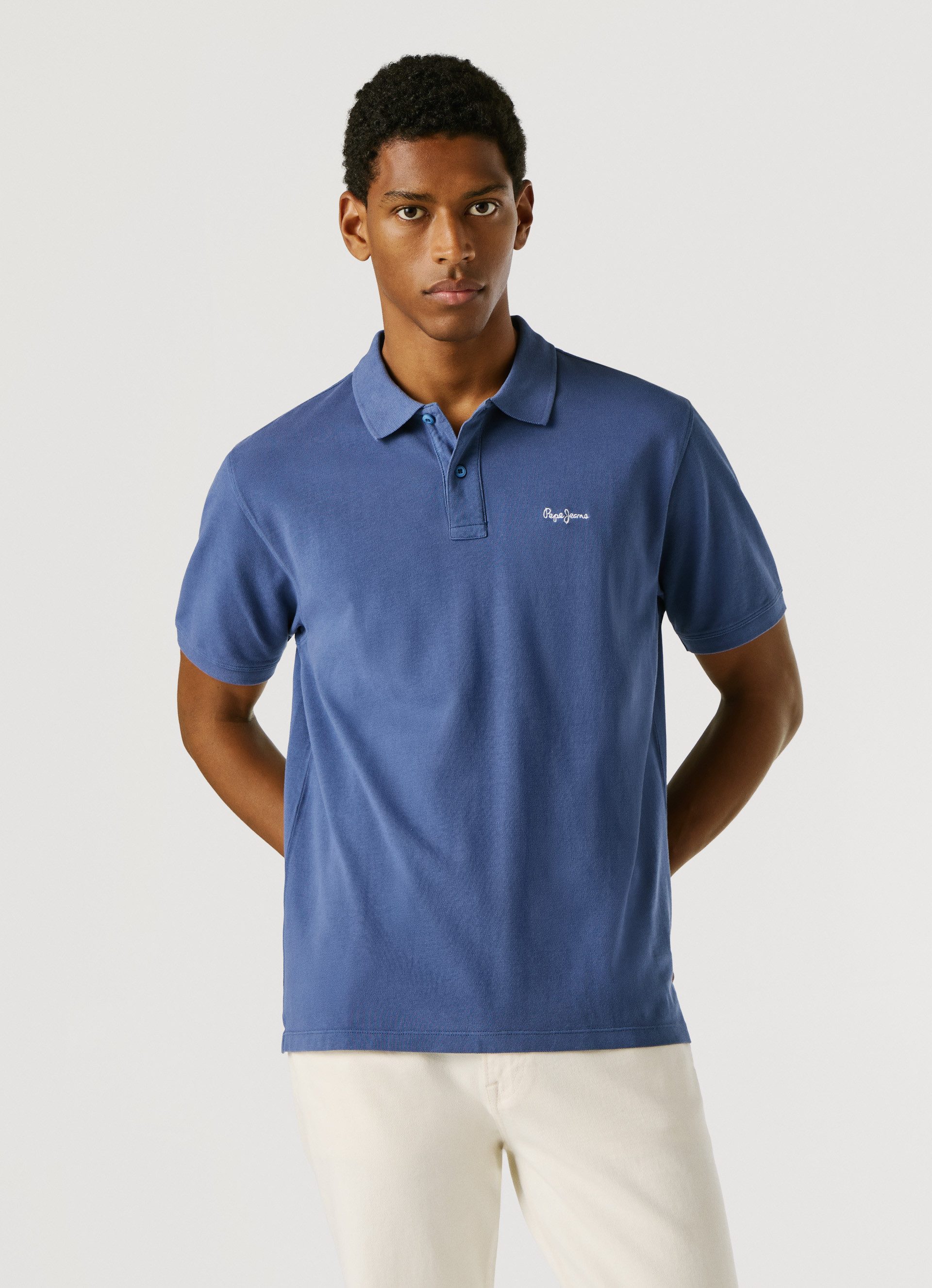 Pepe Jeans Poloshirt OSCAR aus Baumwoll-Piqué, mit Logostickerei