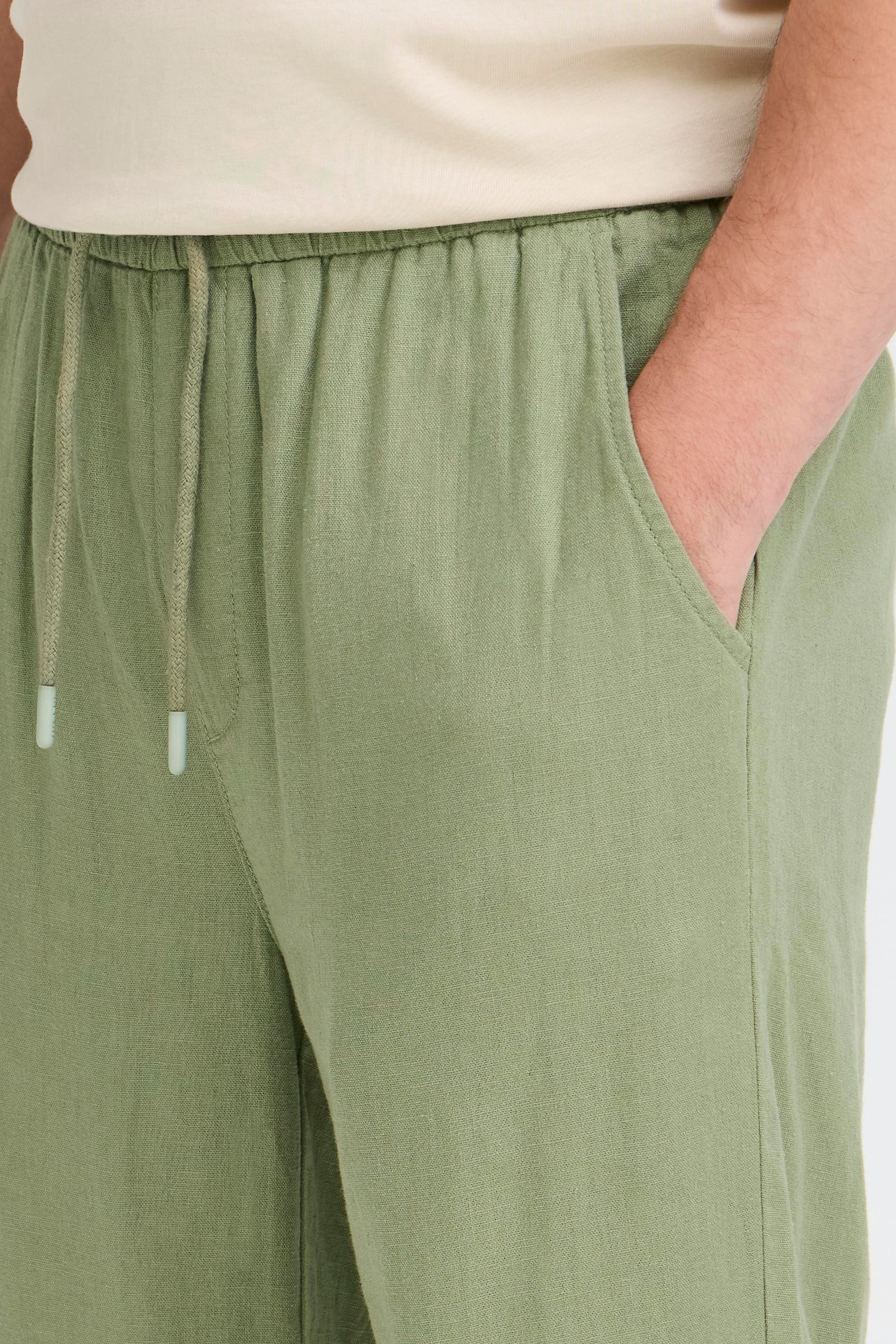 Blend Leinenhose BHMALVIN LINEN EASY P aus Leinen und Viskose, lockere Passform, mit Kordelverschluss