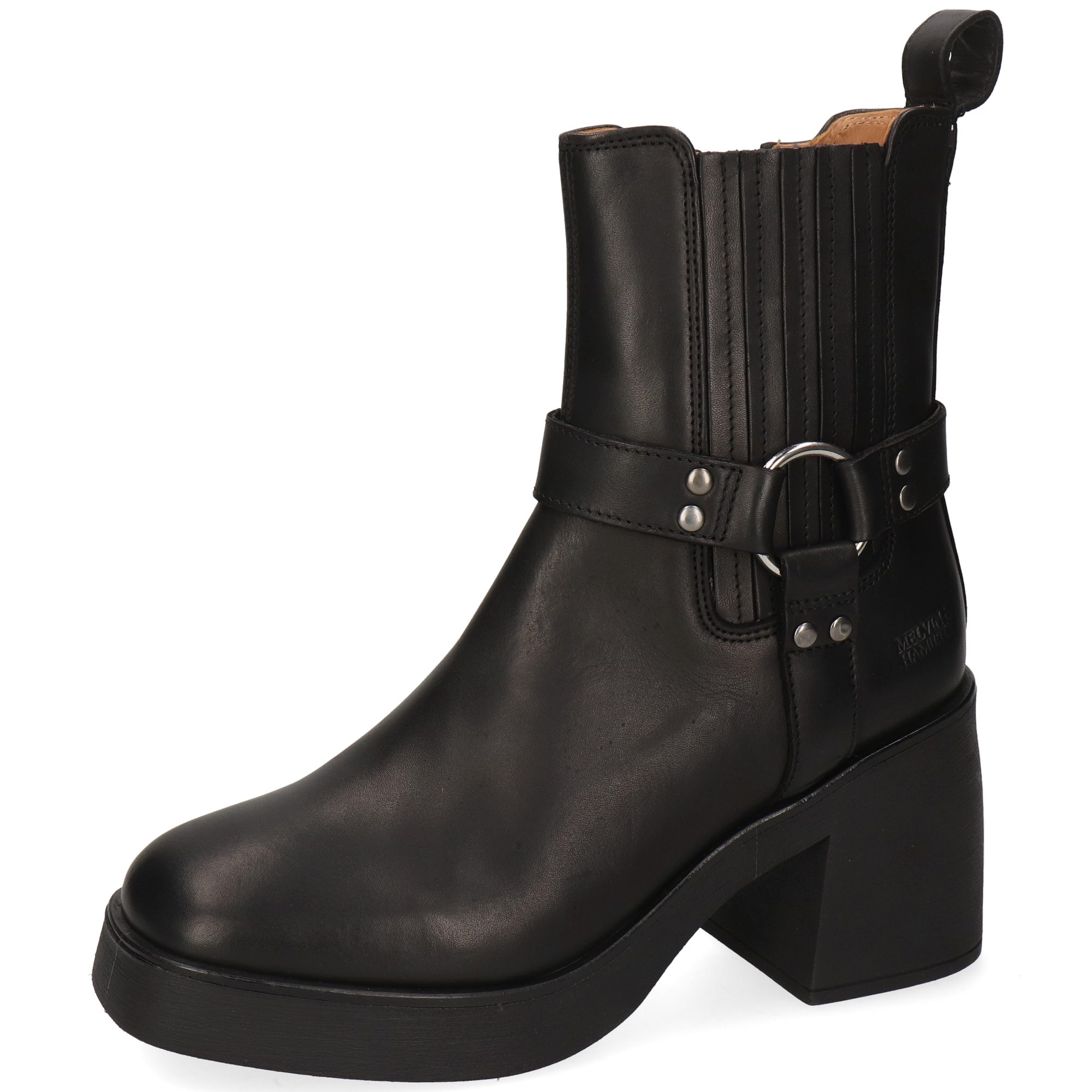 Melvin & Hamilton Paisley 5 Leder-Stiefeletten für Damen Stiefelette Block-Absatz, Echtes Leder