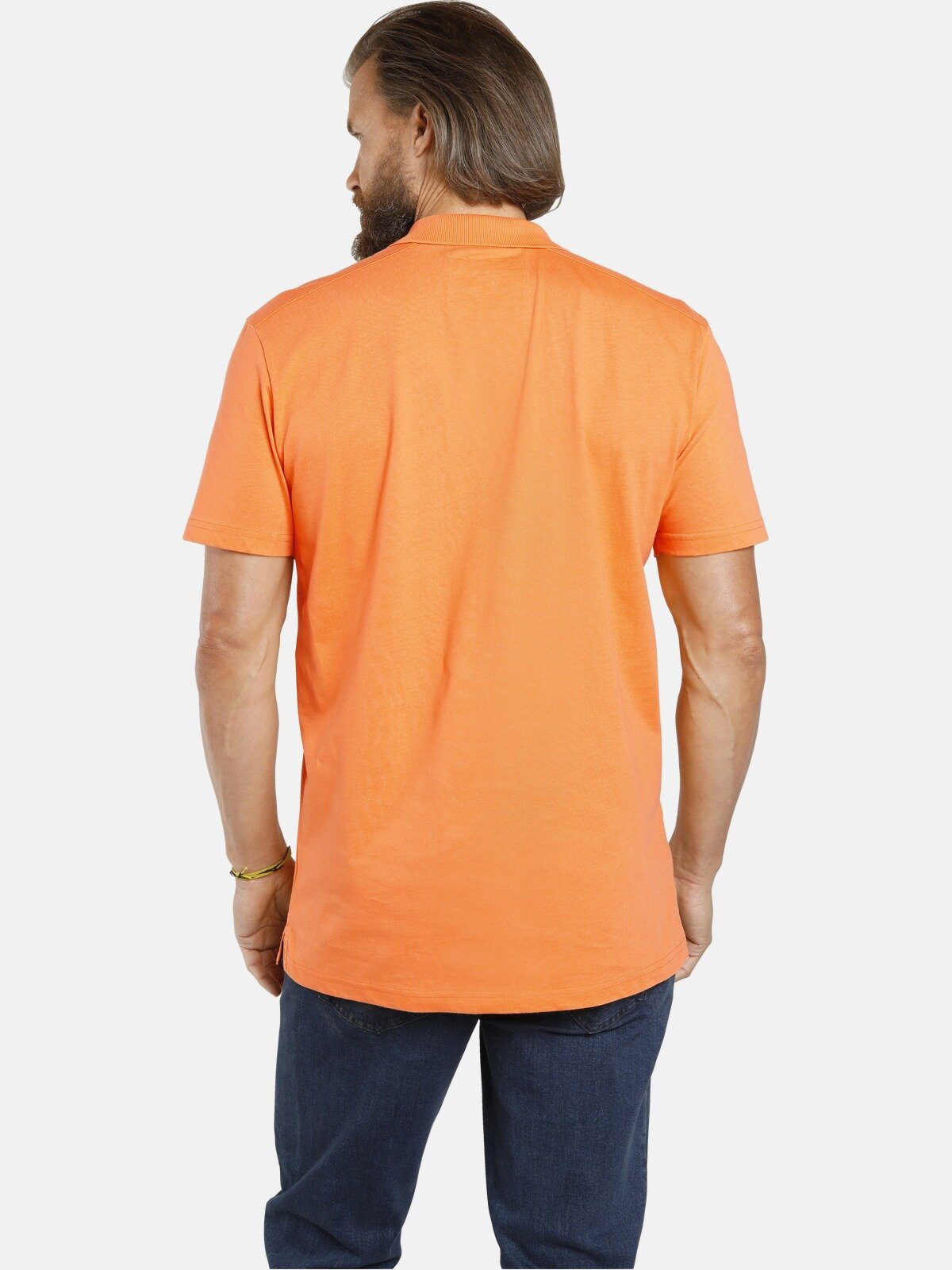 aus Jan weicher Jersey-Qualität Vanderstorm Poloshirt orange JANO