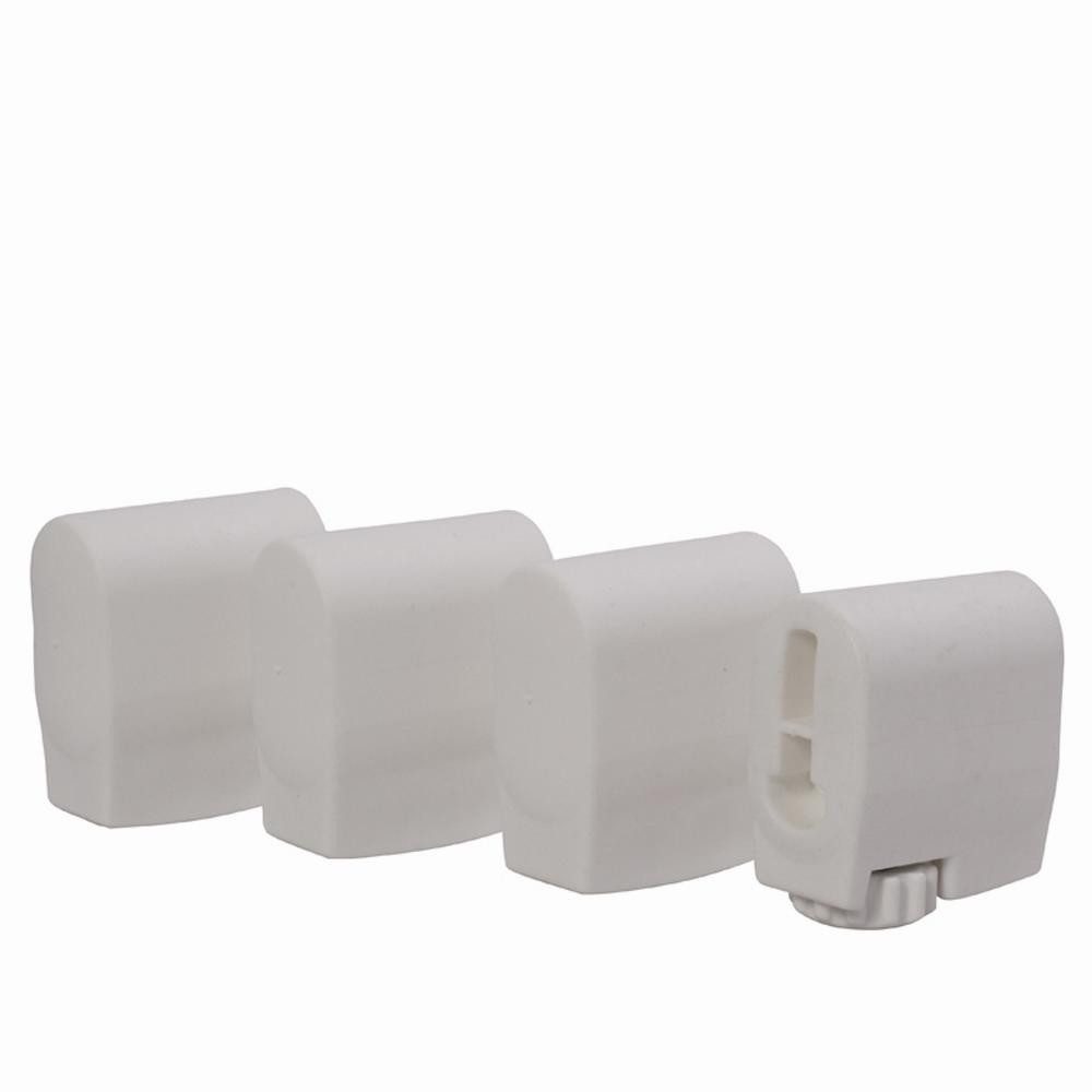 sieger Gartenstuhl Sieger 4er Fußkappenset für Tische 25mm x 45mm, weiß