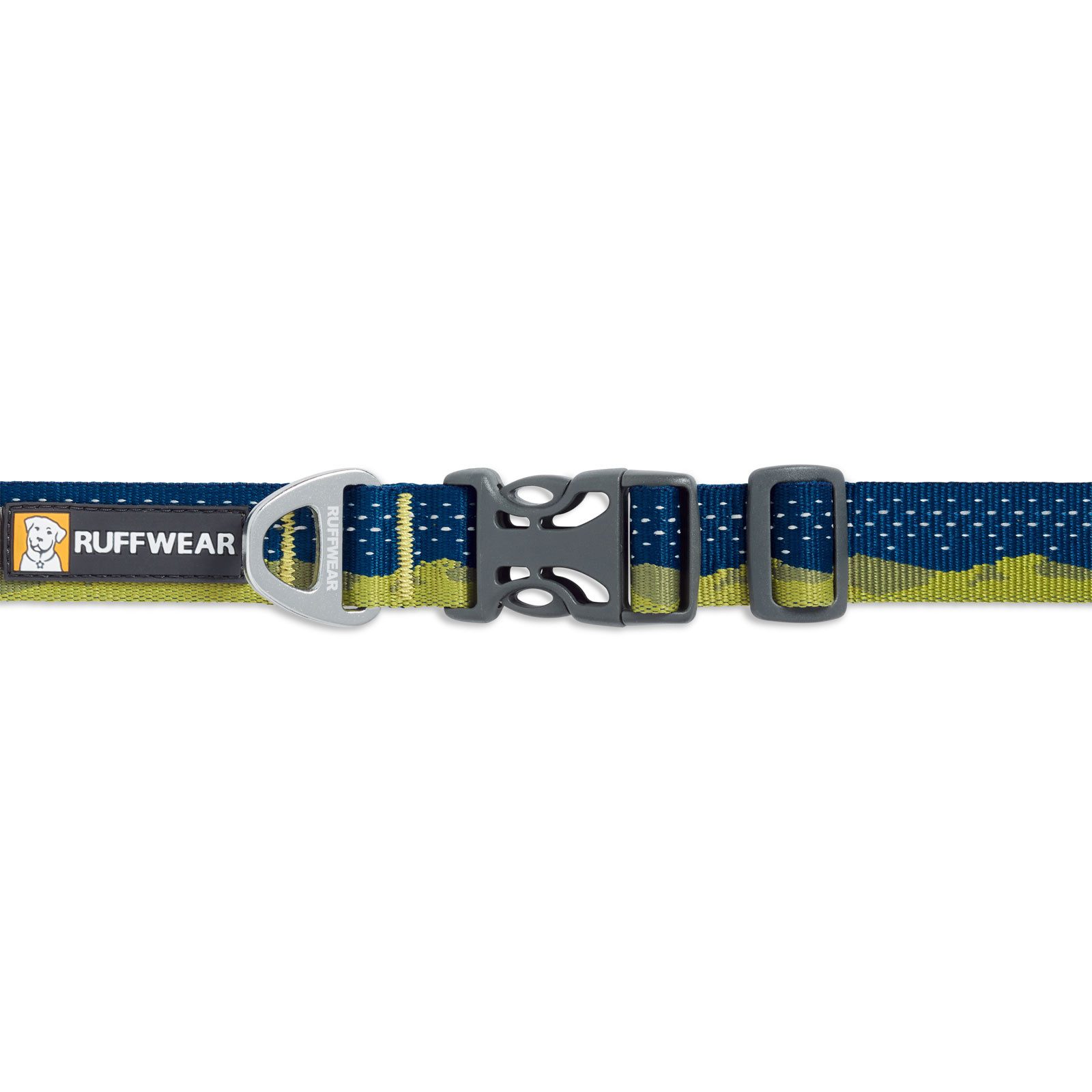Ruffwear Hunde-Halsband CRAG™ COLLAR 25802-926, Webgurt: 100% polyester Tubelok V-Ring: eloxiertes 6061-T6 Aluminium Klickverschluss: seitlicher ITW Nexus Airloc, Verstellbar, Klickverschluss, Reflektoren