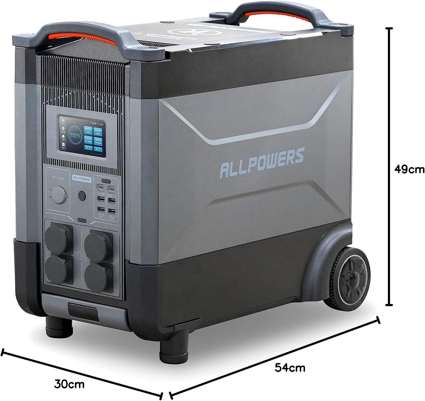 ALLPOWERS Powerstation LiFePO4 4000W 3456Wh Solargenerator mit USV-Funktion Powerstation ALLPOWERS R4000 Plus LiFePO4 Powerstation 3456Wh 4000W (230 V V), 4000W Leistung 6000W Spitze
