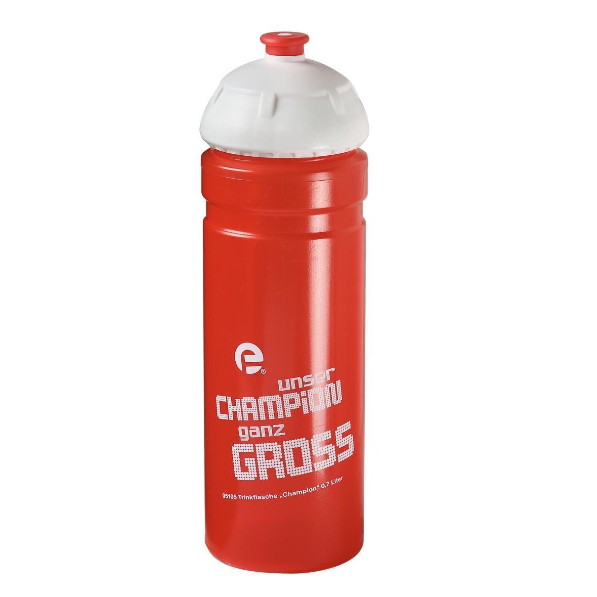 elasto Trinkflasche 700 ml Wasserflasche "Champion" mit Deckel Made in Germany, BPA-frei, Sportflasche, Schule, Kinder, Abenteuer, 100 % recycelbar