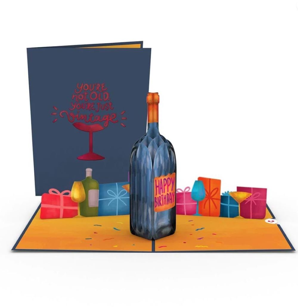 Lovepop Grußkarte Lovepop Vintage Geburtstag Wein