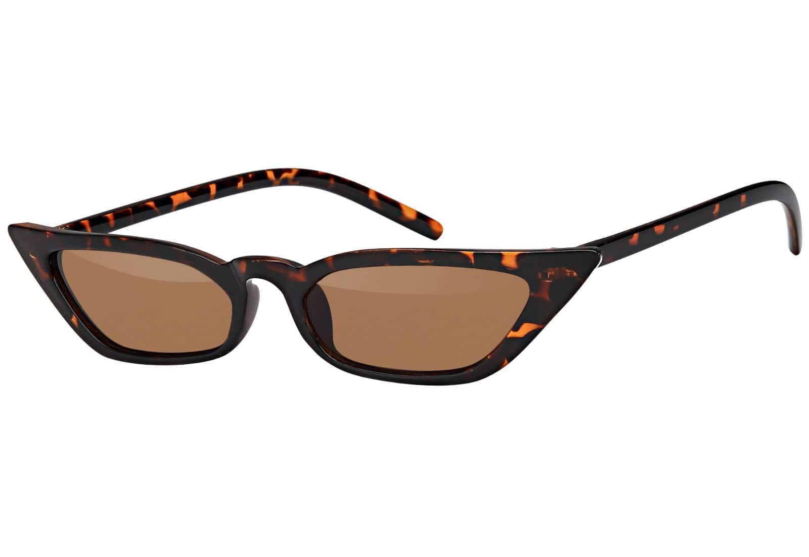 BEZLIT Eyewear Retrosonnenbrille Cat Eye Designer Damen Sonnenbrille (1-St) mit schwarz und braunen Linsen Leopard