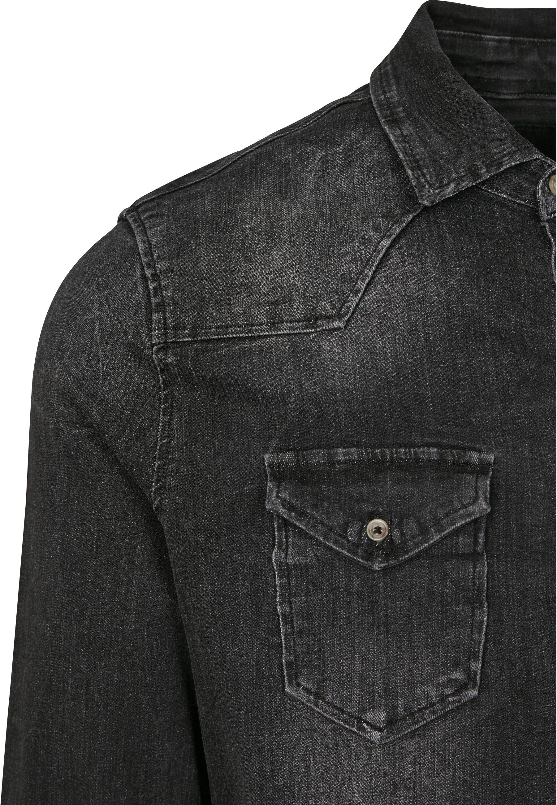 Brandit Kurzarmshirt Brandit Herren Riley Denim Shirt (1-tlg)