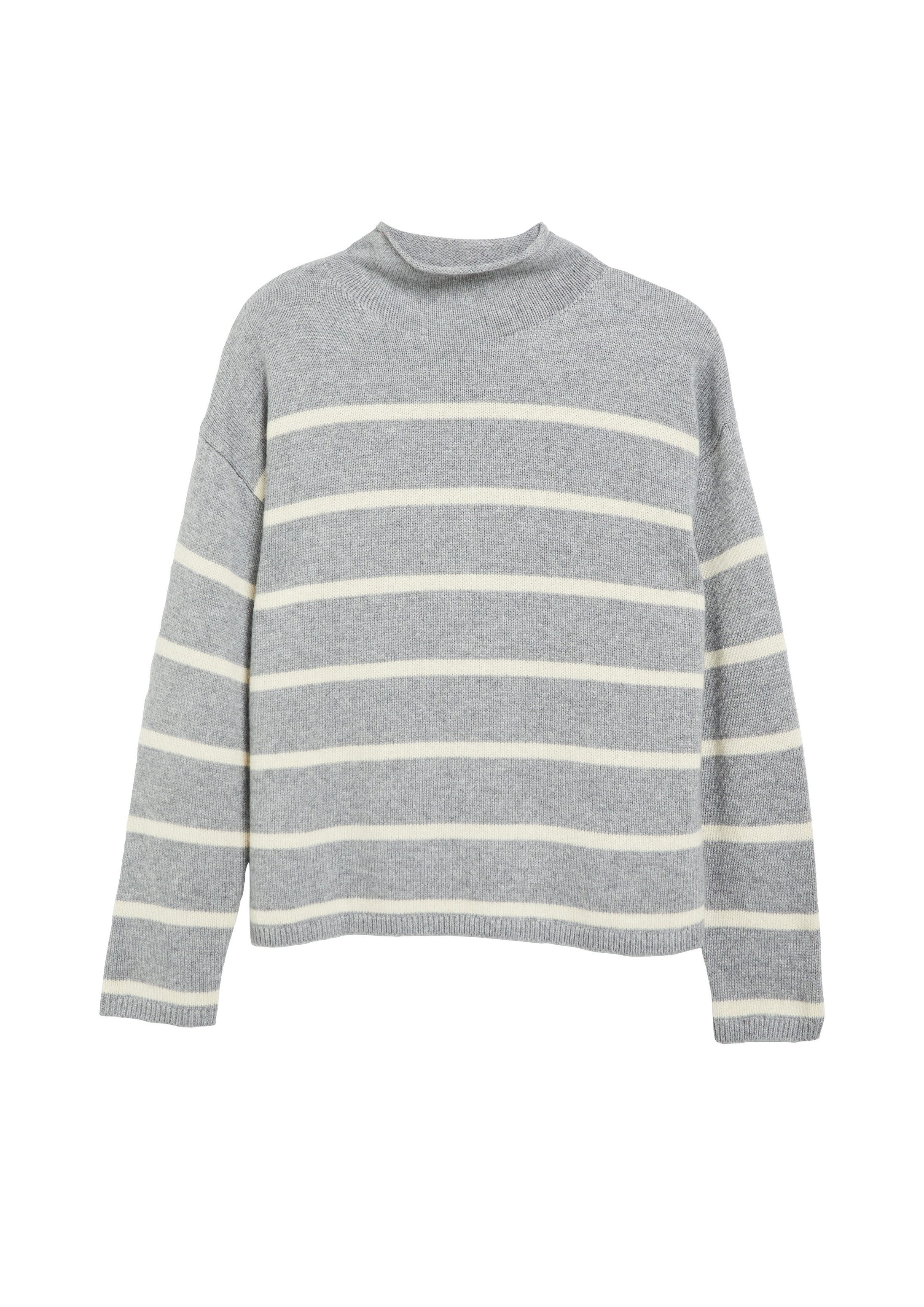 s.Oliver Longpullover Strickpullover Gestreifter Strickpullover im Relaxed Fit