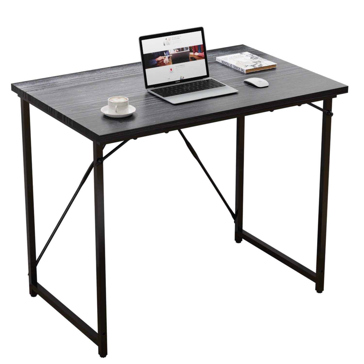 HOMALL Computertisch 80/100/120cm Schreibtisch mit Haken günstig online kaufen