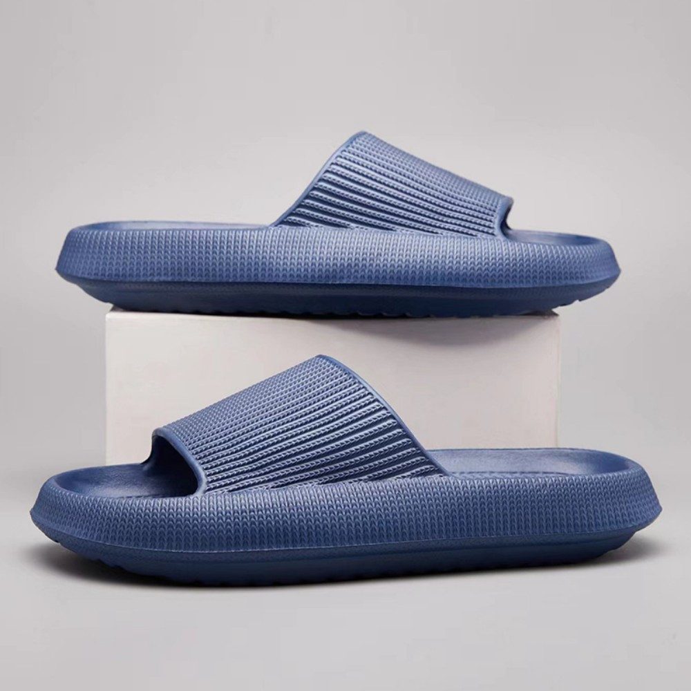 HUSK'SWARE Unisex Badeschlappen Damen Herren Badepantolette (Unisex Badeschlappen - Rutschfest & leicht fur Sommer und Bad) Rutschfeste Sohle Bequemes FuBbett Vielseitig einsetzbar