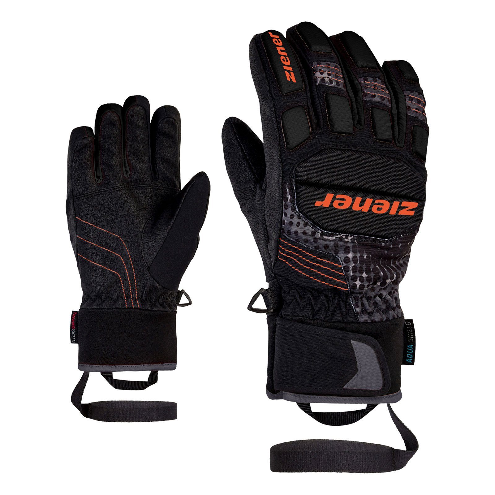 Ziener Skihandschuhe Luro AS PR Glove junior mit aufgedrucktem Markenlogo