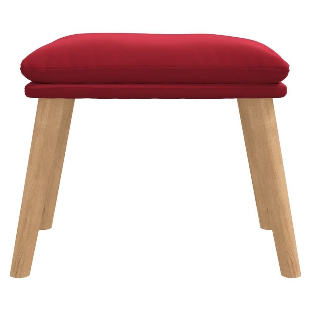 vidaXL Polsterhocker Fußhocker Weinrot 45x29,5x35 cm günstig online kaufen