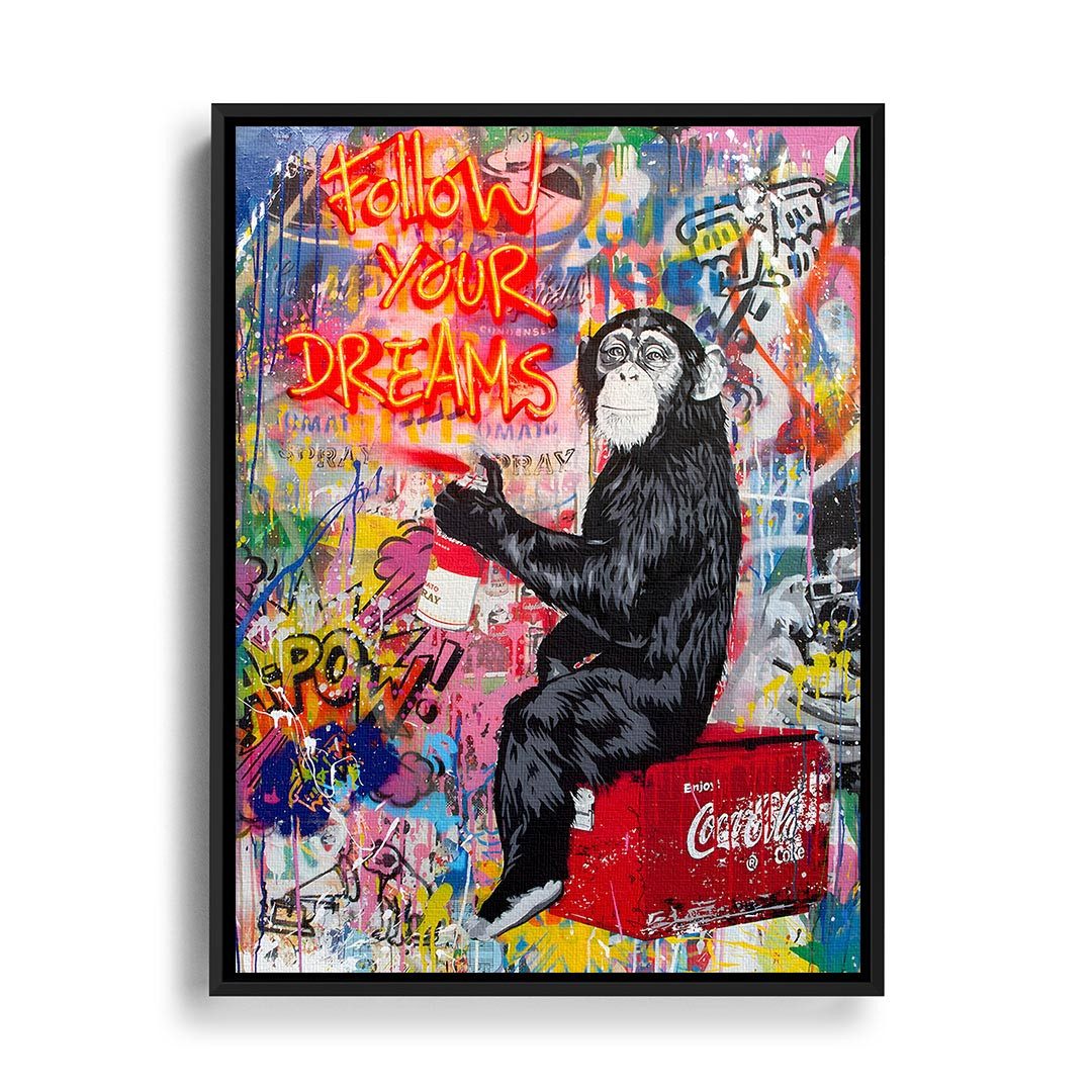 Wandbild Follow your Dreams Neon