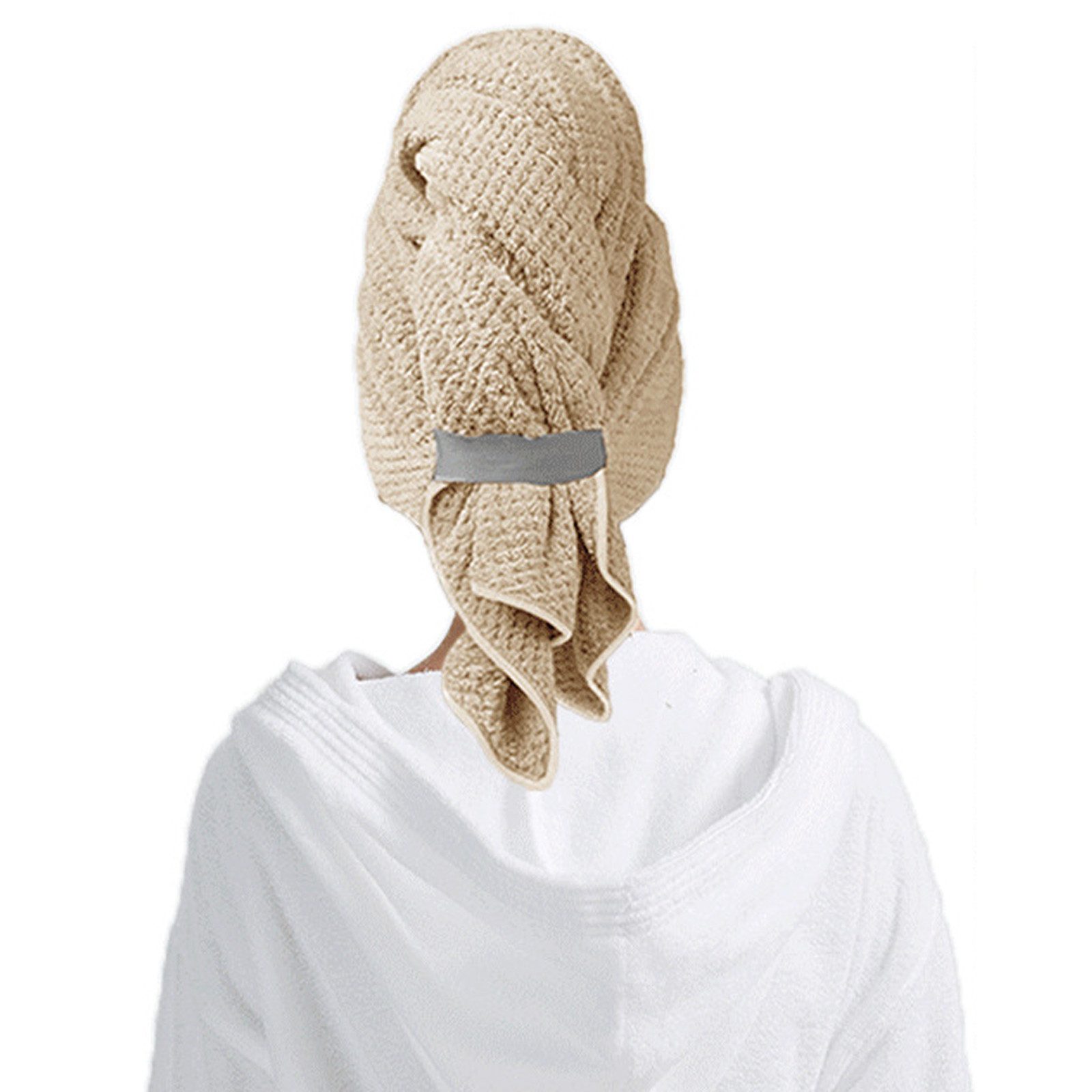STILVORA Turban-Handtuch Haarturban Damen mit Knopf Schnelltrocknendes Hand günstig online kaufen