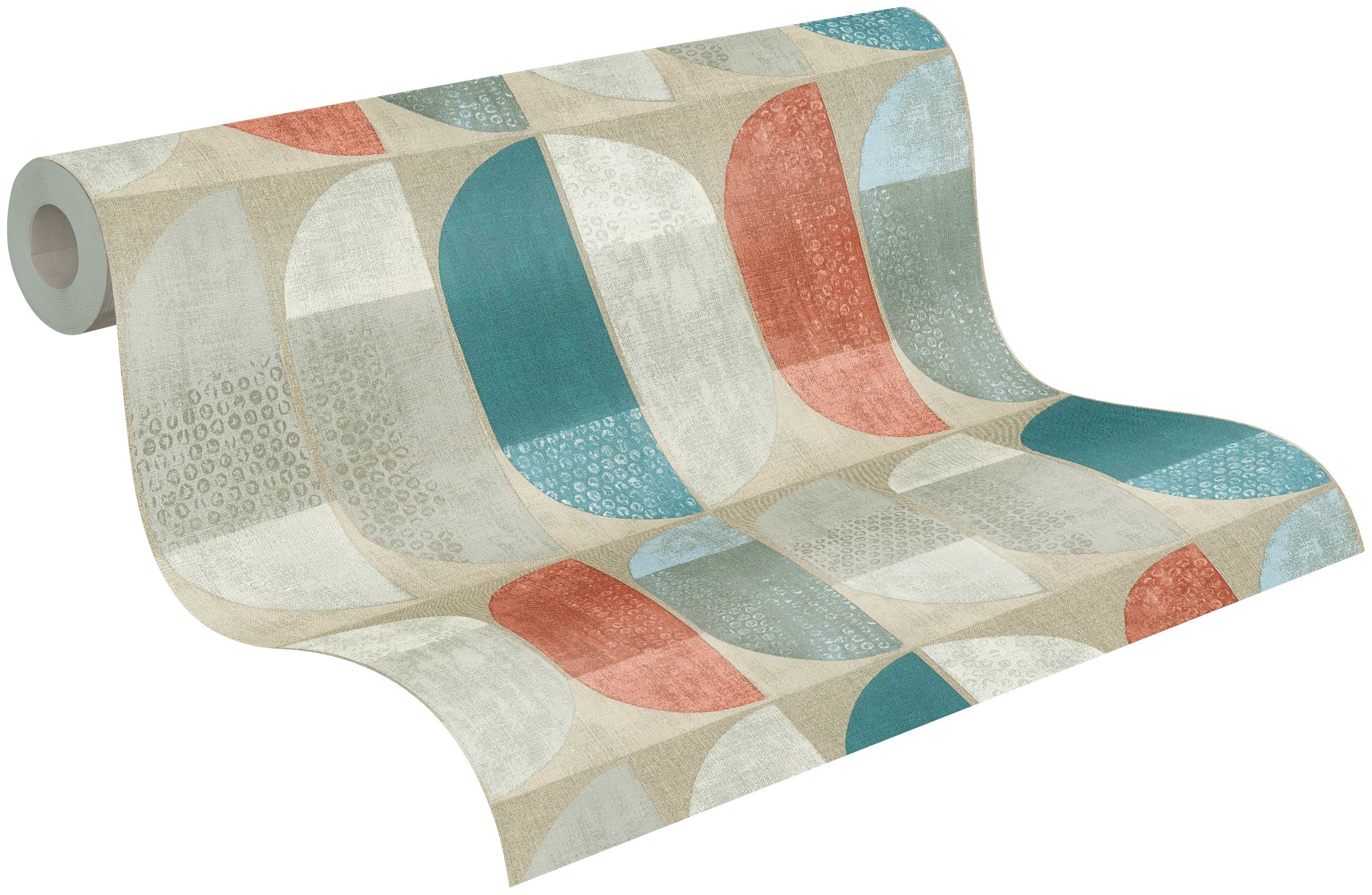 A.S. Création Vliestapete Geo Nordic, leicht strukturiert, Strukturmuster, gemustert, mehrfarbig, Moderne Tapete Geometrisch Tapeten Wohnzimmer Schlafzimmer Küche Optik. Reduzierter Preis € 32,40. Unverbindliche Preisempfehlung € 57,95, (€ 6,08 pro 1 qm)