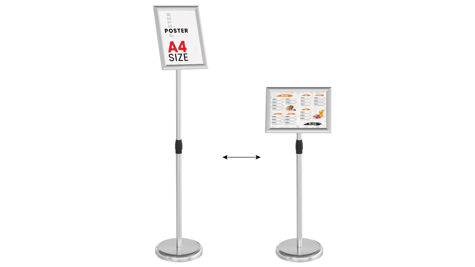 ALLboards Einzelrahmen ALLboards Doppelseitige Werbetafel Kundenstopper günstig online kaufen