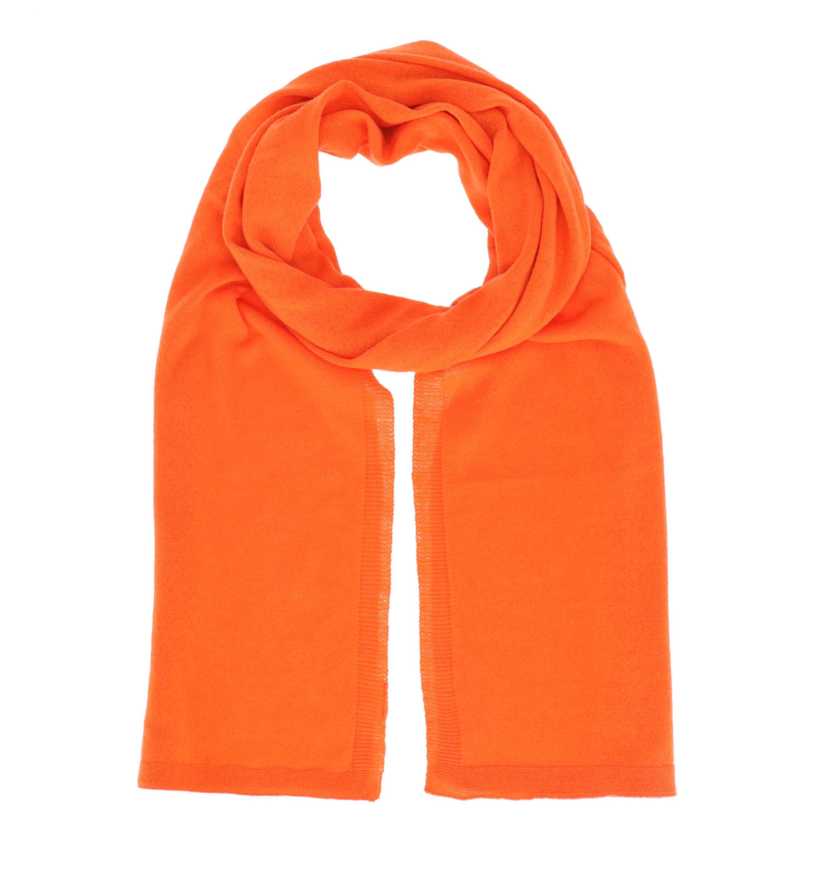 Feinstrickschal, angenehm Accessoires halsüberkopf weich Modeschal orange