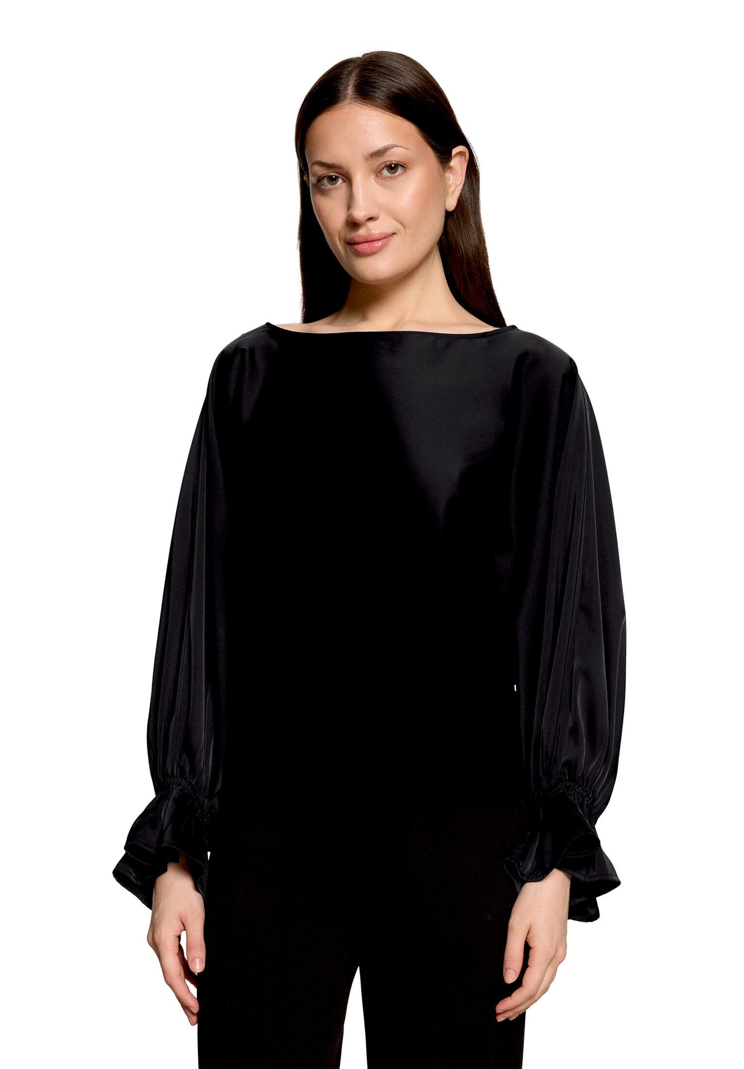 Vera Mont Satinbluse Damen mit Fledermausärmeln