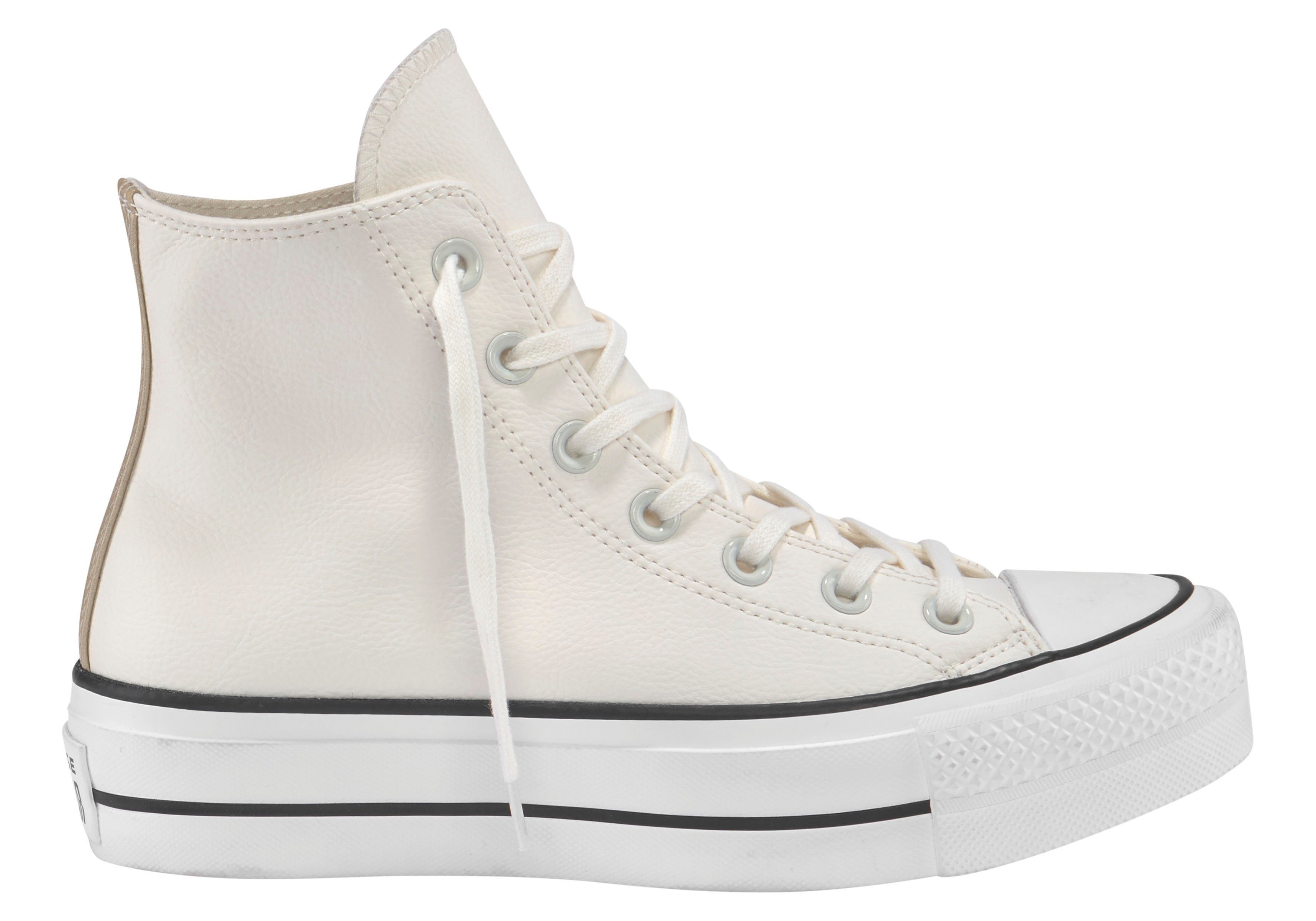 Schuhe Sneaker Converse CHUCK TAYLOR ALL STAR PLATFORM LEATHER HI Sneaker