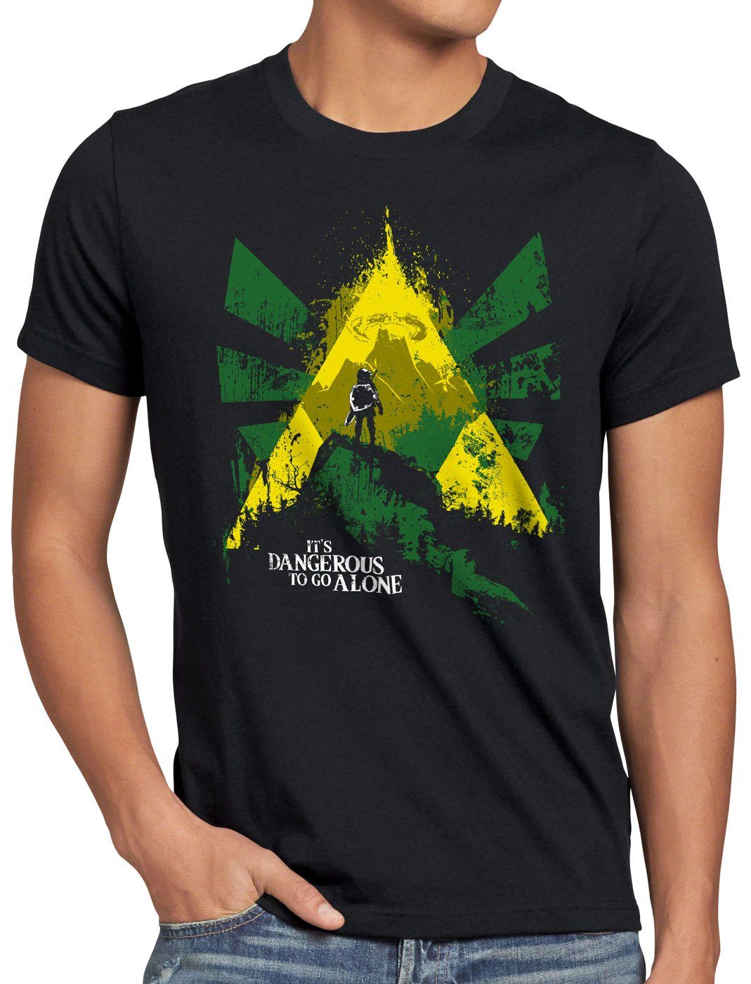 style3 T-Shirt Dangerous Hyrule link zelda link nintendo