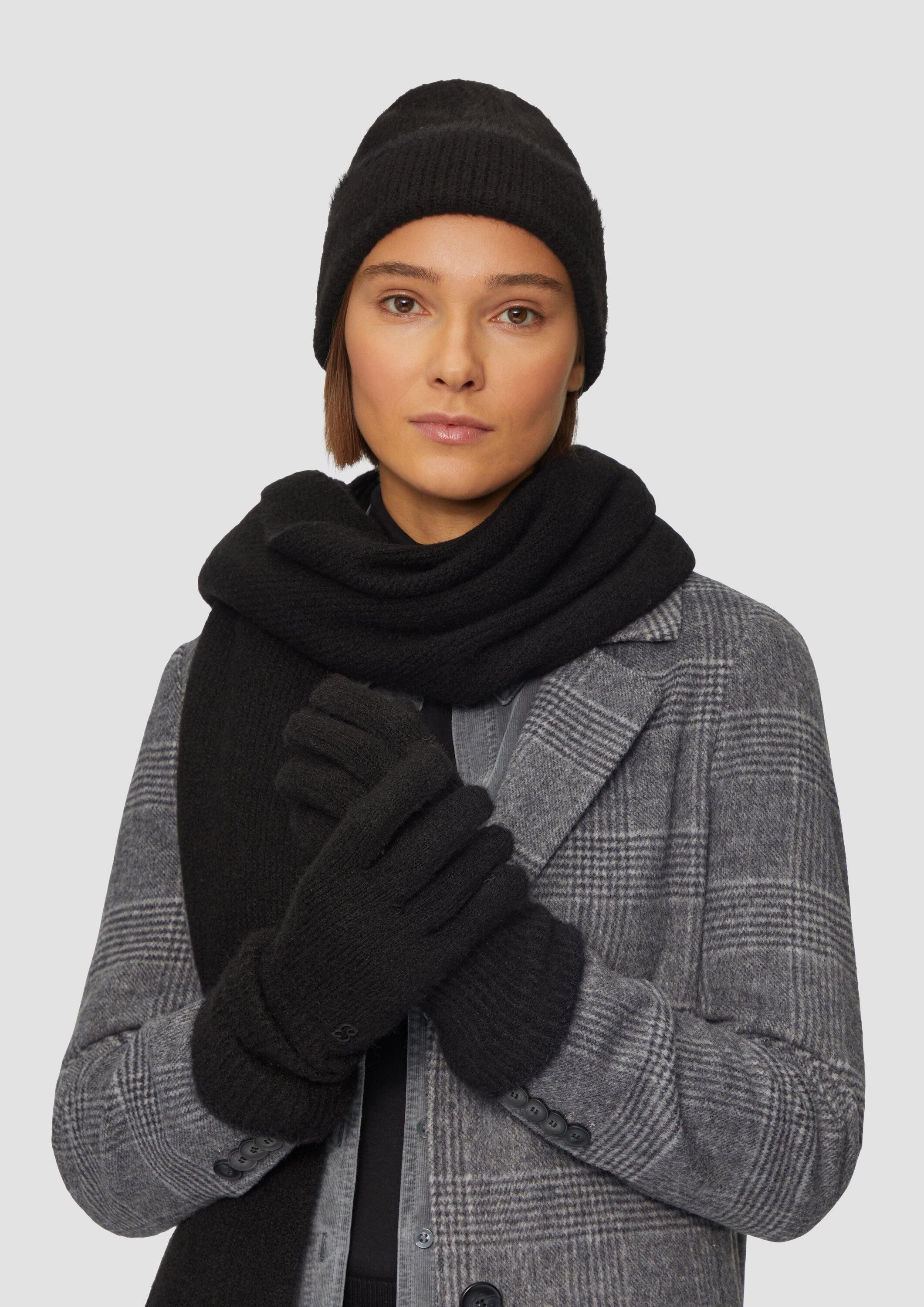 s.Oliver Strickhandschuhe Handschuhe Strickhandschuhe aus Wollmix