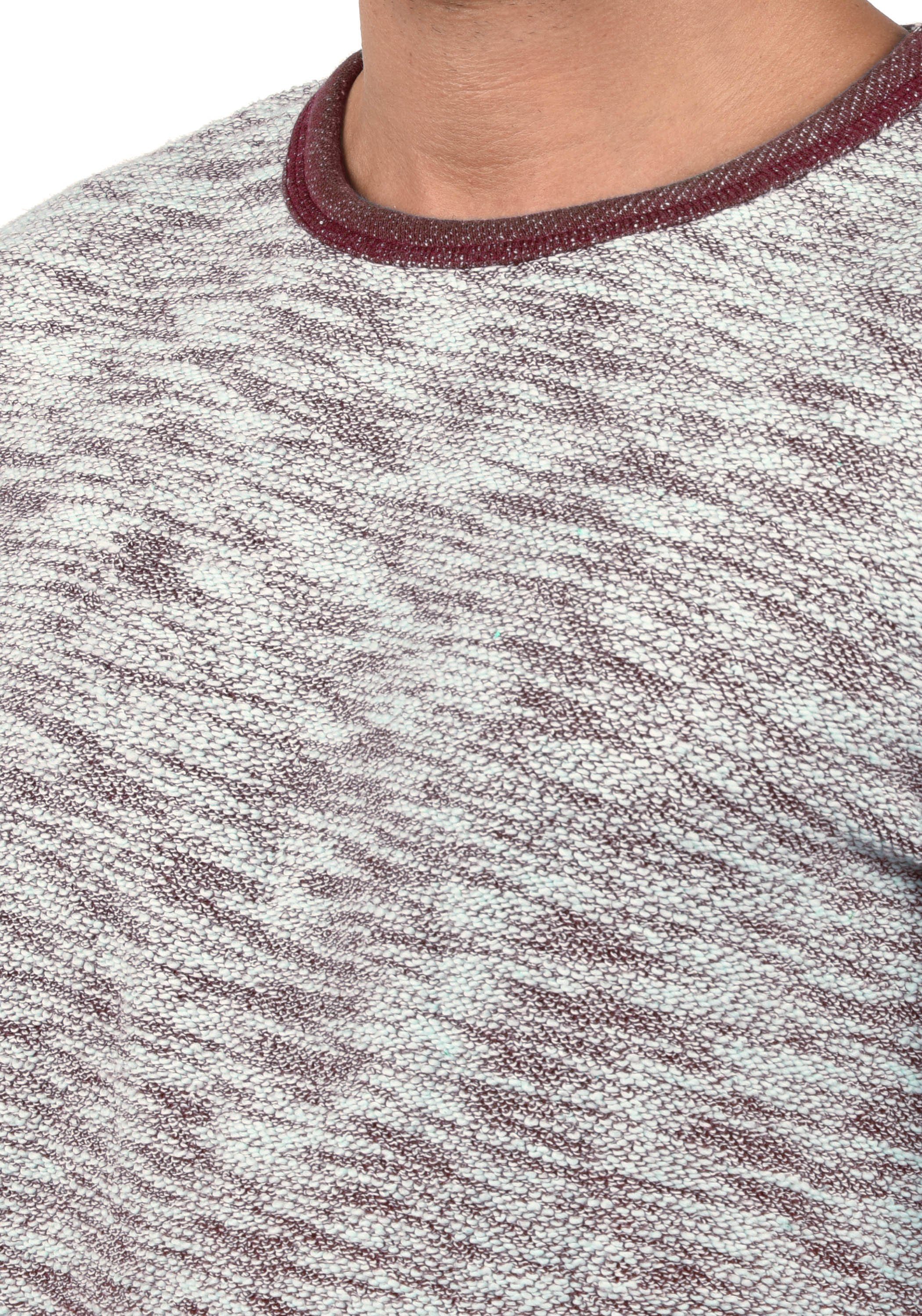 SDFlocks Red Sweatpullover (0985) Wine Flock-Sweat aus !Solid Material Sweatshirt