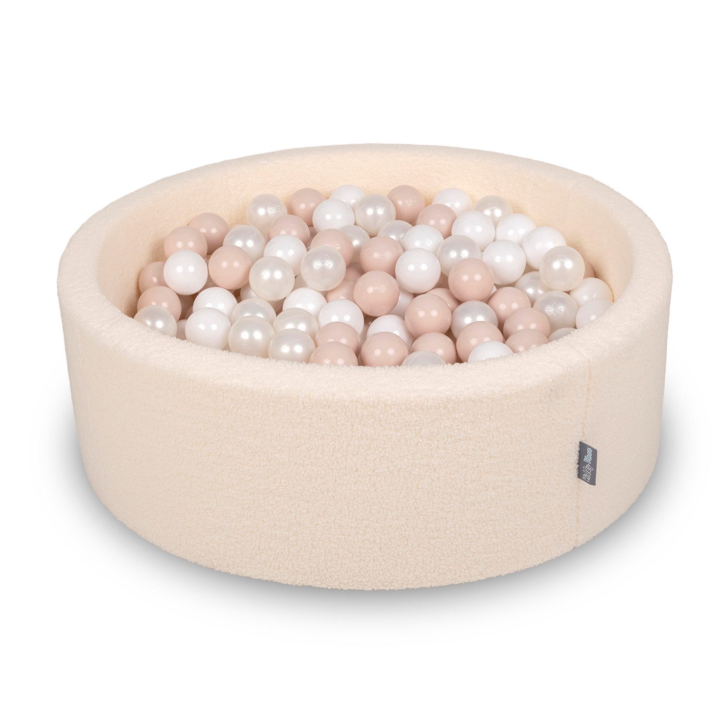 KiddyMoon Bällebad OK30TD, (Bällepool mit bunten Bällen, 200-tlg., Bällepool mit bunten Bällen), mit TEDDY Bezug, Made in Europe