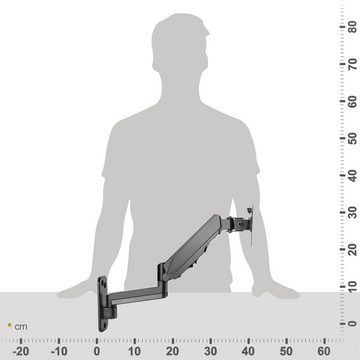 RICOO S4511 TV-Wandhalterung, (bis 32 Zoll, schwenkbar neigbar Monitor Wand Halter universal VESA 100x100 Gasfeder)