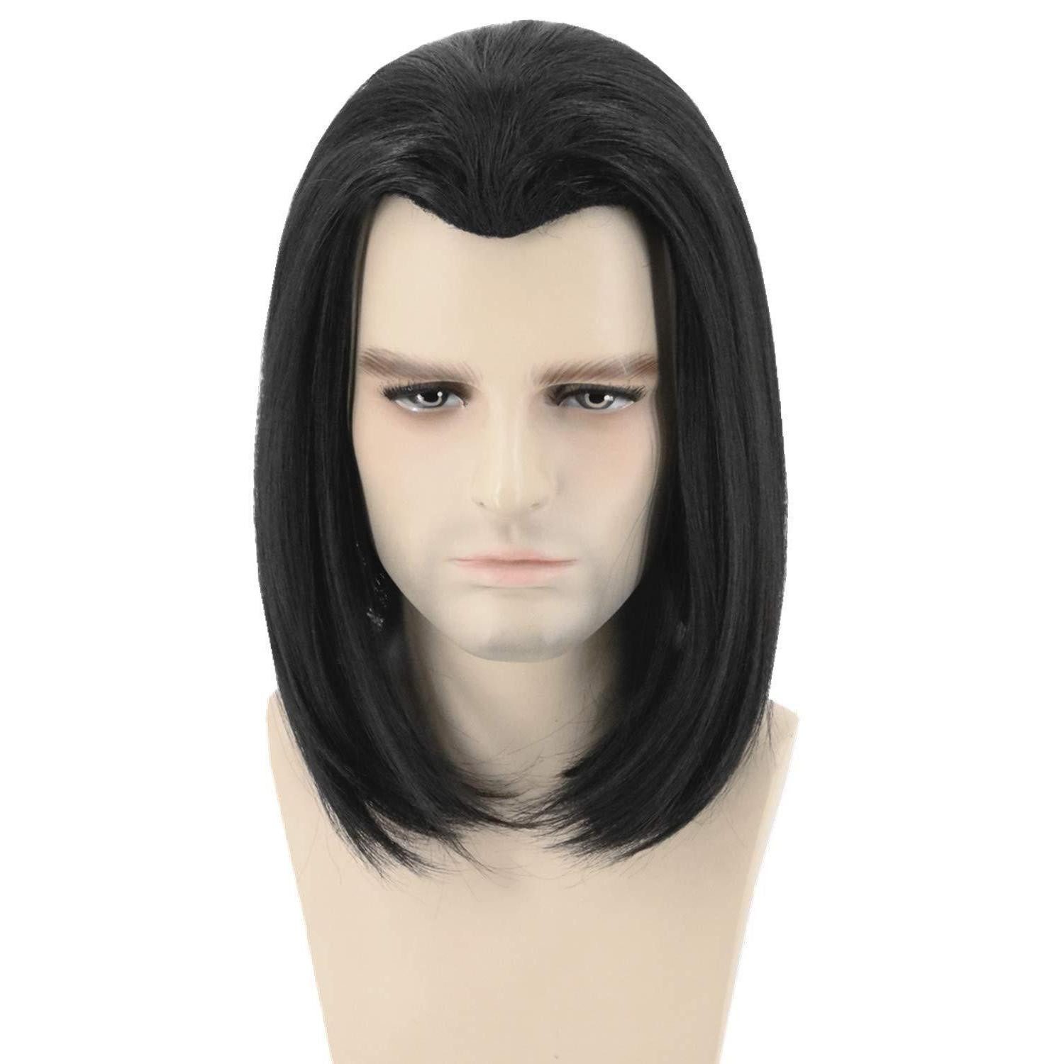 LuxusKollektion Kostüm-Perücke Perücke Herren Lang Gerade Cosplay Halloween Karneval Schwarz